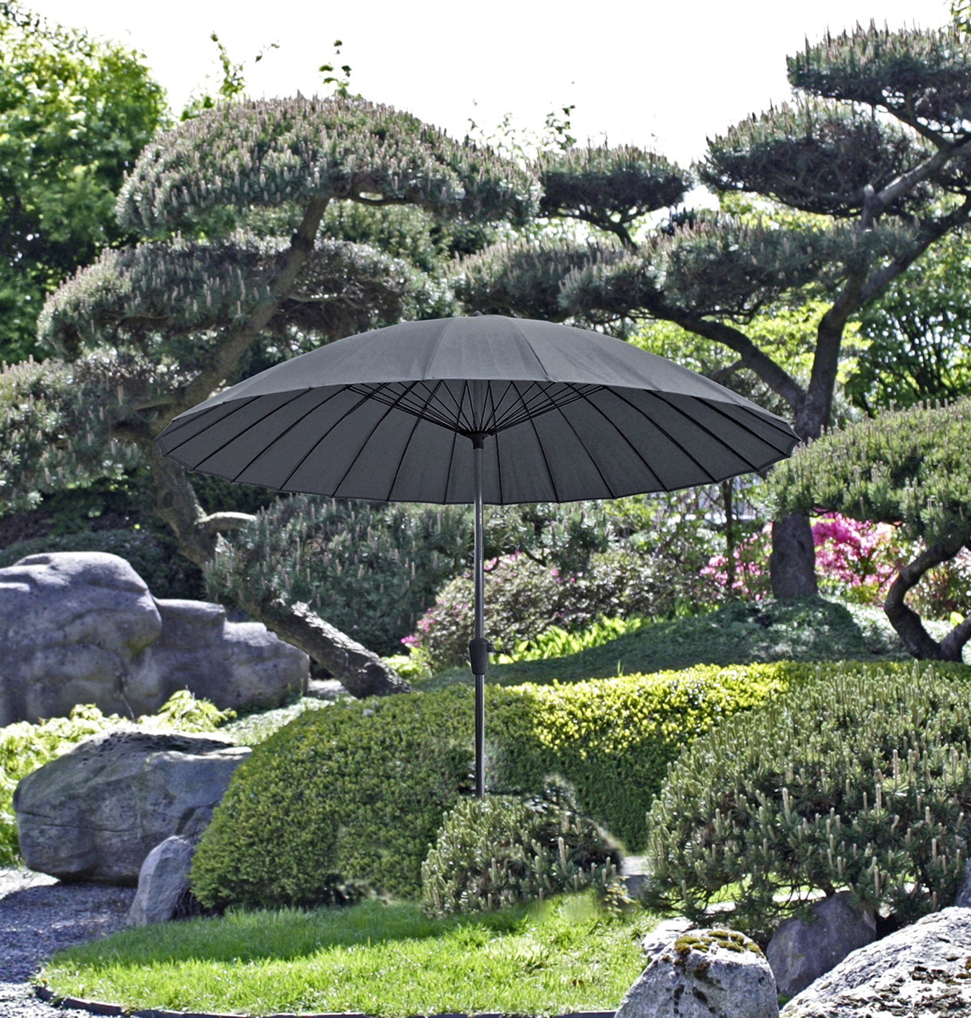 Garden Pleasure Sonnenschirm Packung, mit Streben, anthrazit, 24 Sonnenschirm Streben mit 24