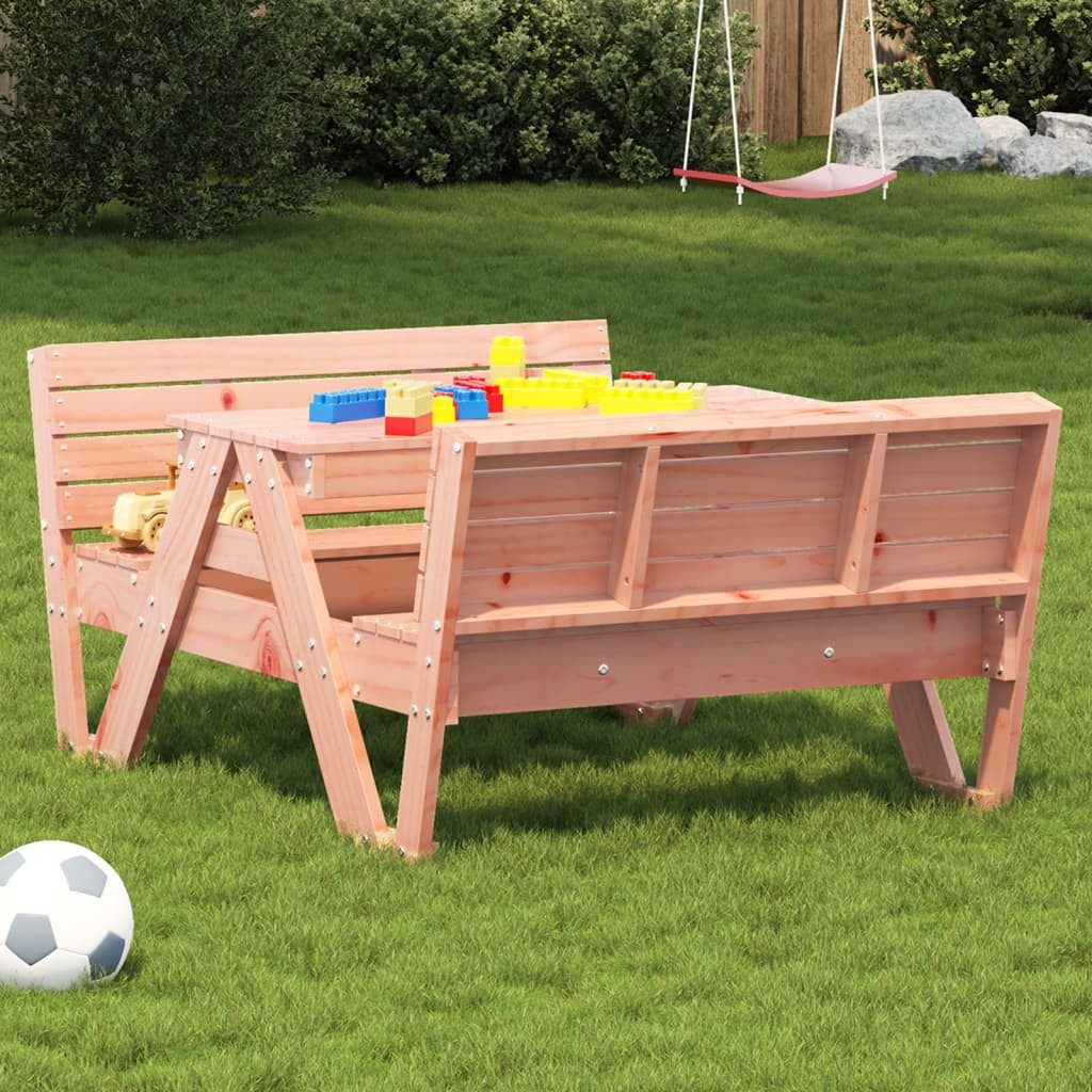 vidaXL Gartentisch Picknicktisch für Kinder 88x122x58 cm Massivholz Douglasie (1-St)