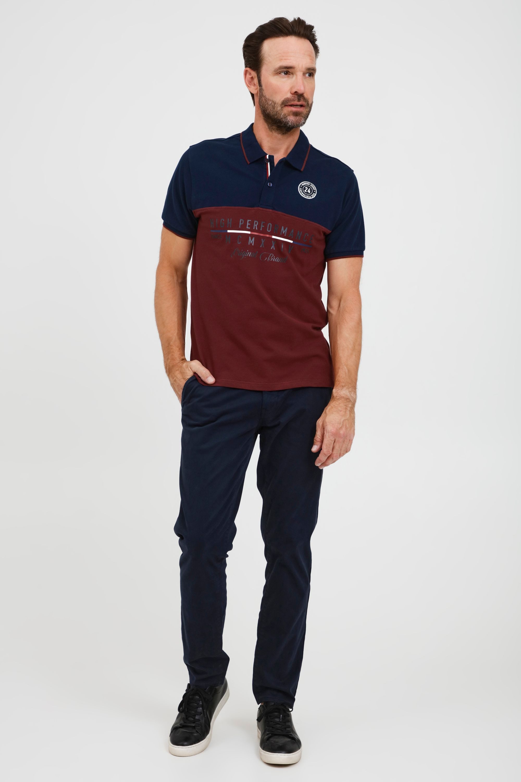 FQ1924 Poloshirt FQReynir Klassisches Poloshirt mit modernem Print günstig online kaufen