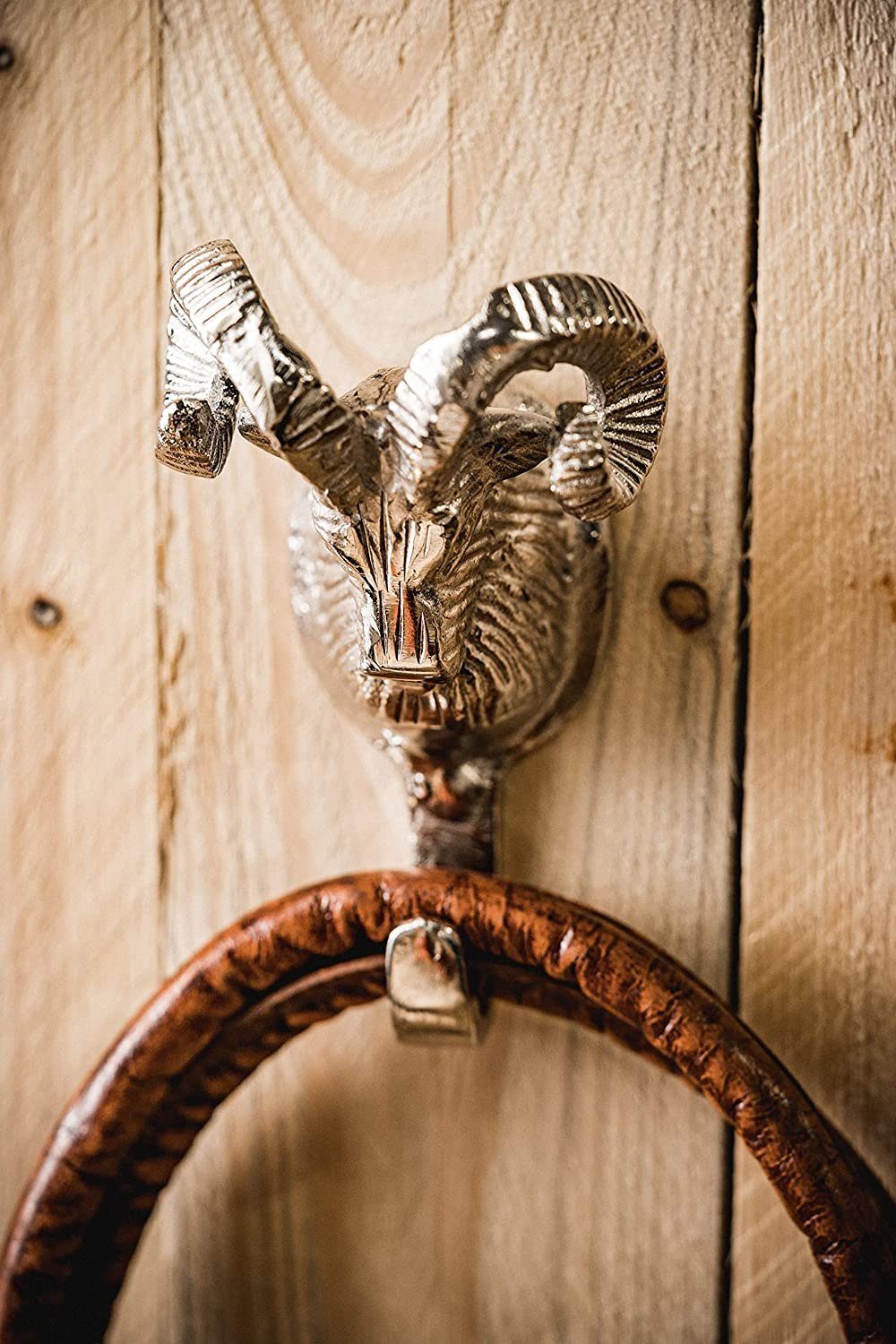 MichaelNoll Wanddekoobjekt Wandhaken Widder Haken Garderobenhaken 8,5x7x14c günstig online kaufen