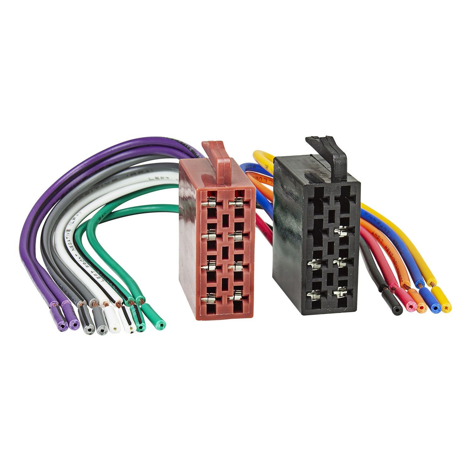 tomzz Audio KFZ ISO Auto Radio Stecker Set auf offene lose Kabelenden Strom + 4 La KFZ-Adapter
