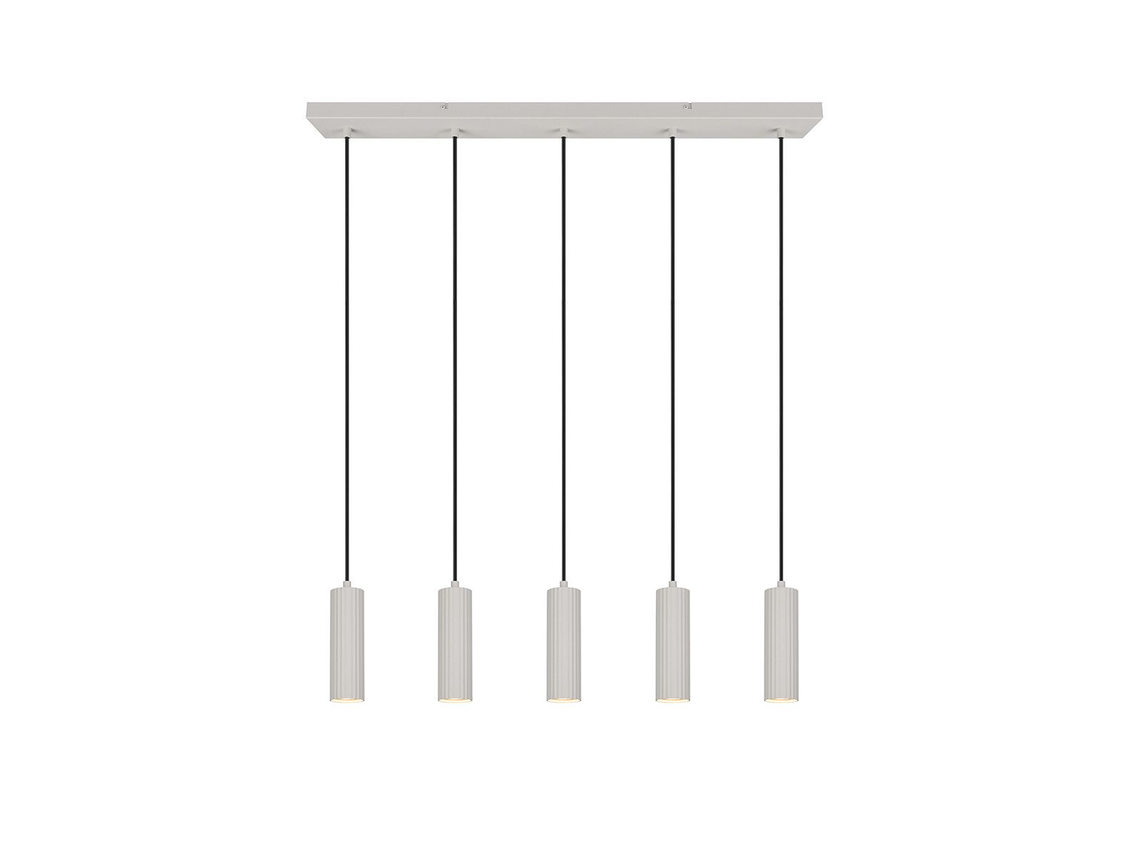 TRIO Leuchten LED Pendelleuchte, Dimmfunktion, LED wechselbar, Warmweiß, mehrflammig aus Metall über Esstisch & Kochinsel hängend, Breite 85cm