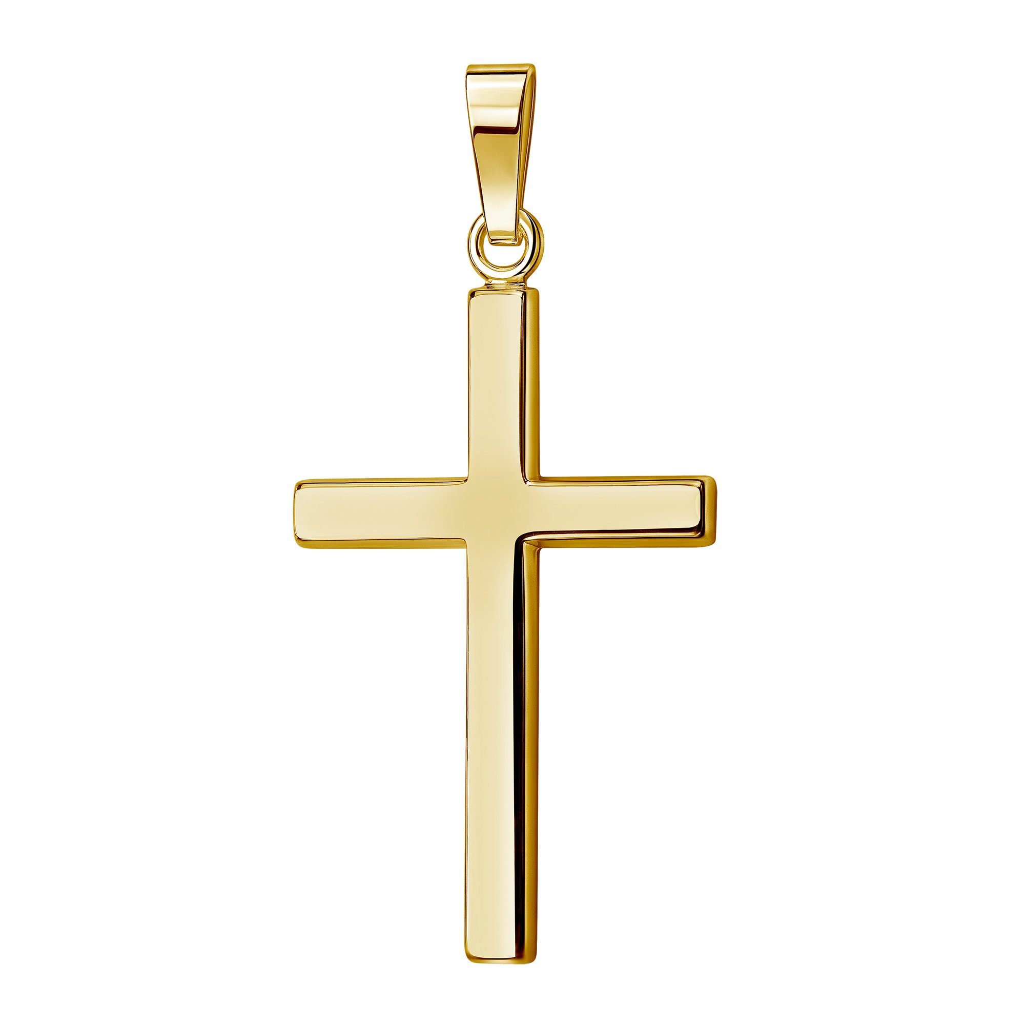Kettenanhänger großer Kreuz Anhänger 750 Gold