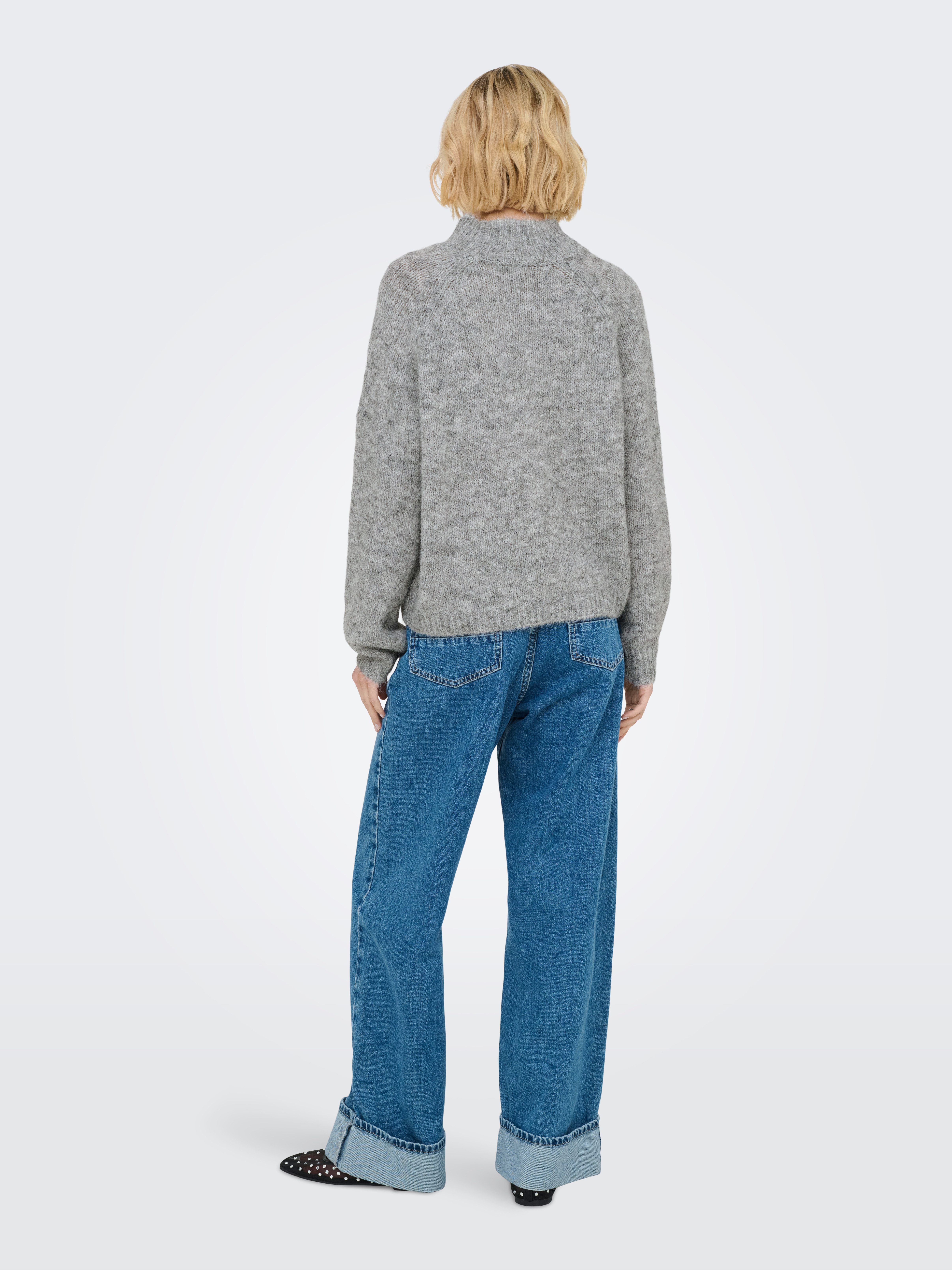 JDY Stehkragenpullover JDYZOEY LIFE L/S HN RAGLAN PUL KNT NOOS