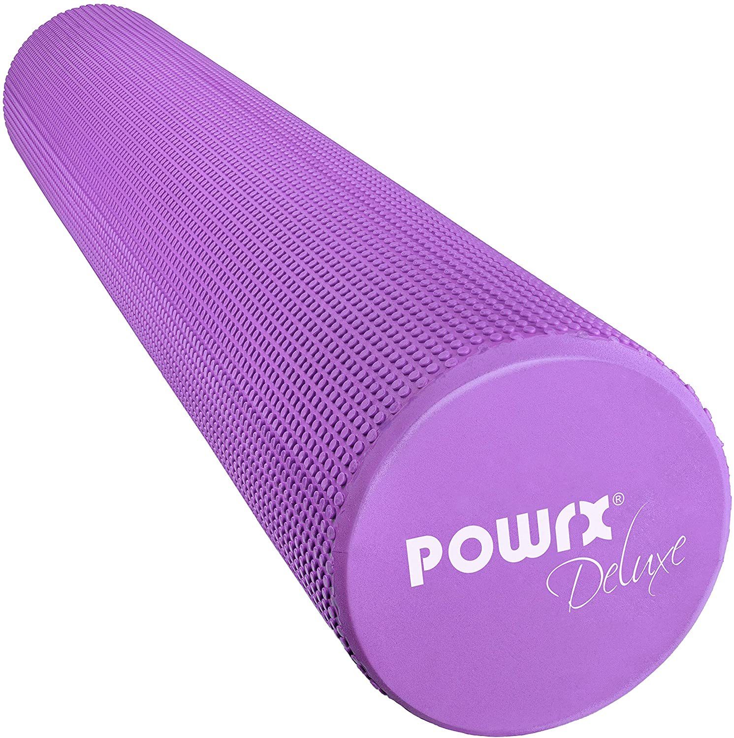 POWRX Yoga-/Pilates-/Schaumstoff-Roller Pink - X Cm 15 90 45/90cm für Pilatesrolle Faszien-Training,