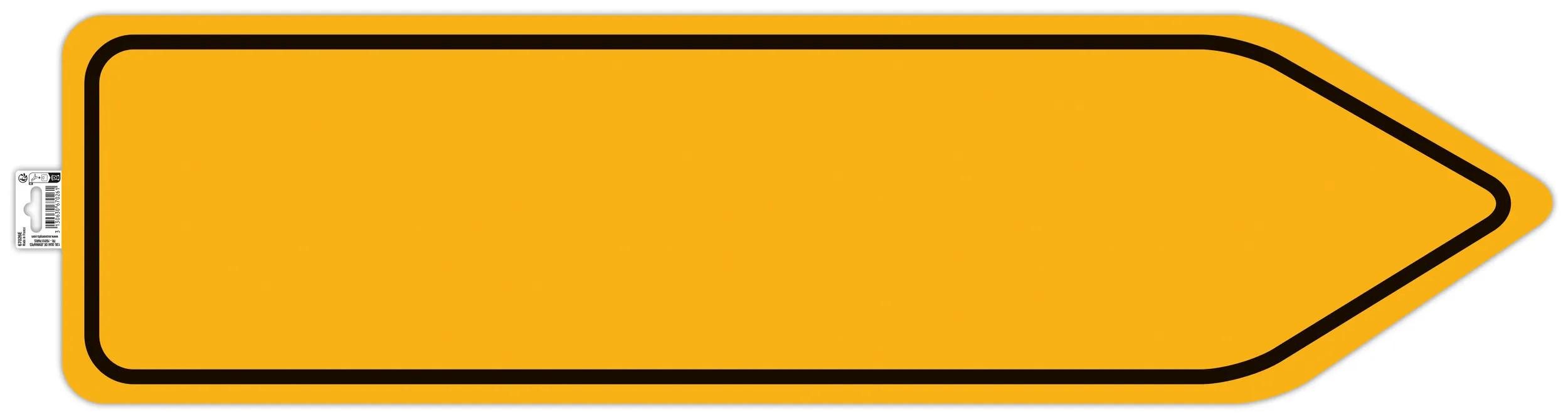 EXACOMPTA Warnschild Hinweisschild Впередgehen PVC selbstklebend 100 cm Gelb 67026E, Sockel