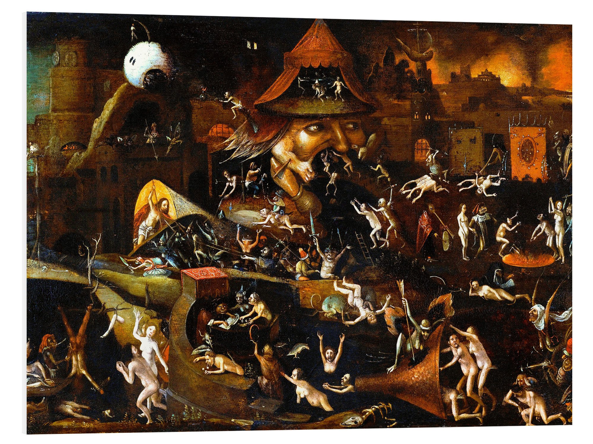 Posterlounge Forex-Bild Hieronymus Bosch, Die Qualen der Hölle, Malerei