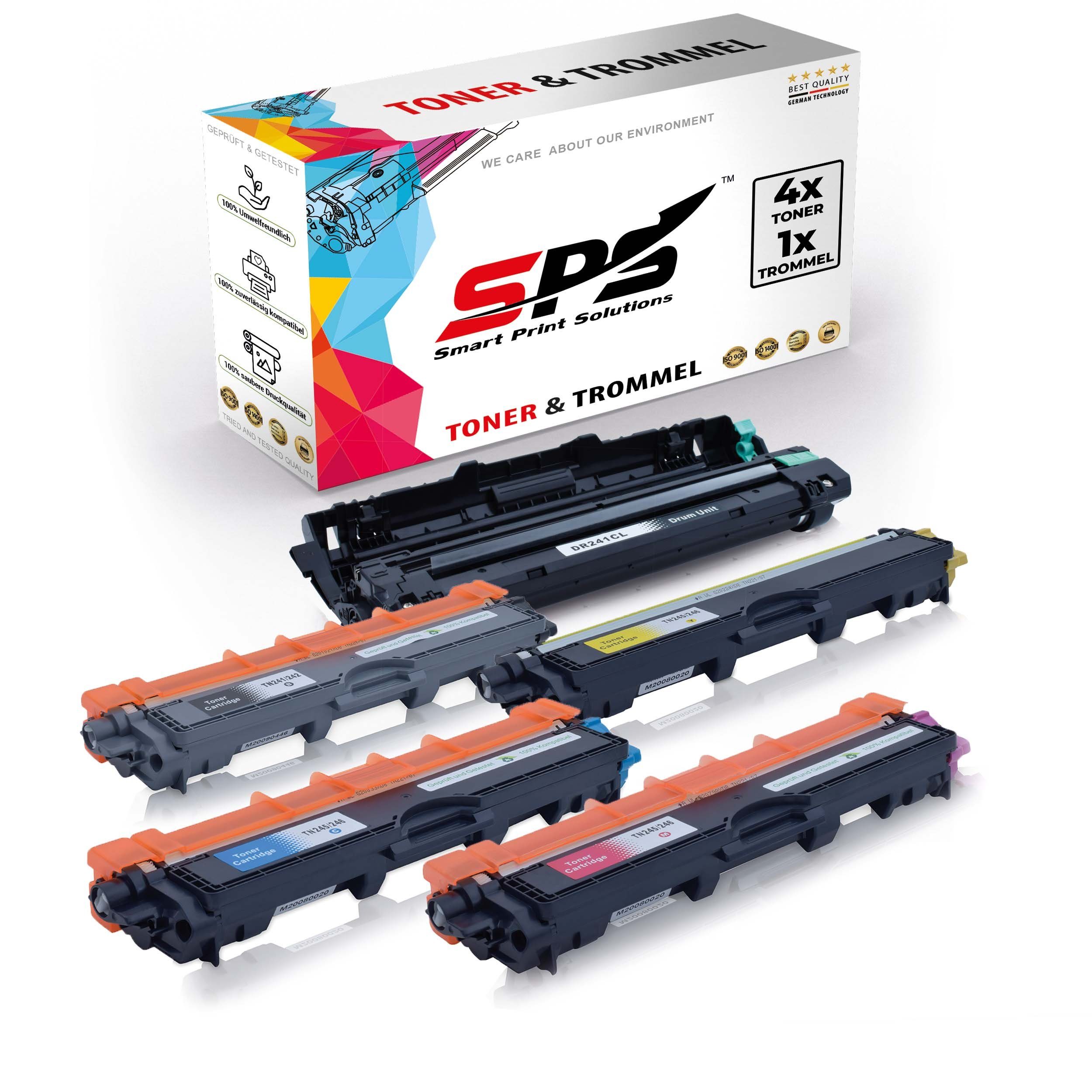 SPS Tonerkartusche Kompatibel DCP-9017 (5er TN-241BK, Brother DR-241CL Pack) für