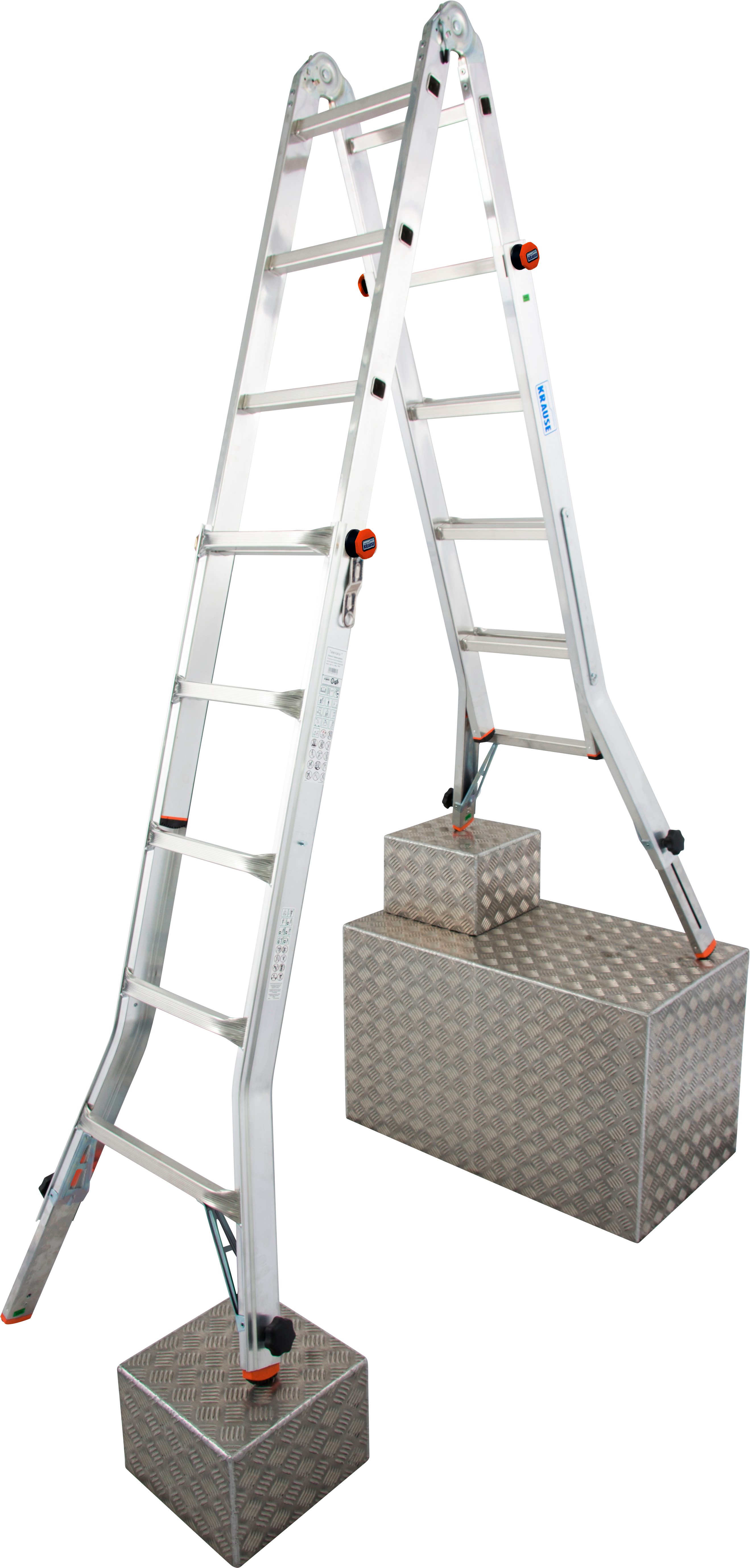 KRAUSE Gelenkleiter TeleVario, Alu, 4x5 Sprossen, günstig online kaufen
