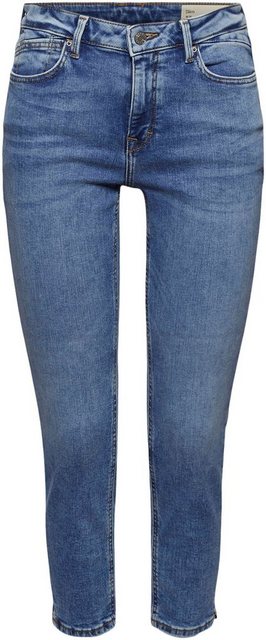 Hosen - Esprit 7 8 Jeans mit kleinem Schlitz am Saum › blau  - Onlineshop OTTO