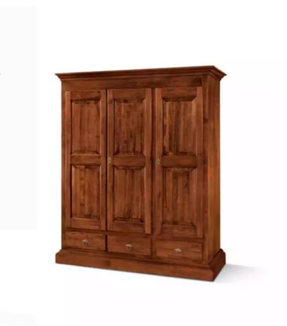 JVmoebel Kleiderschrank Luxus Kleiderschrank Designer Kleiderschränke Möbel Holz Braun Neu (1-St., Kleiderschrank) Made in Italy