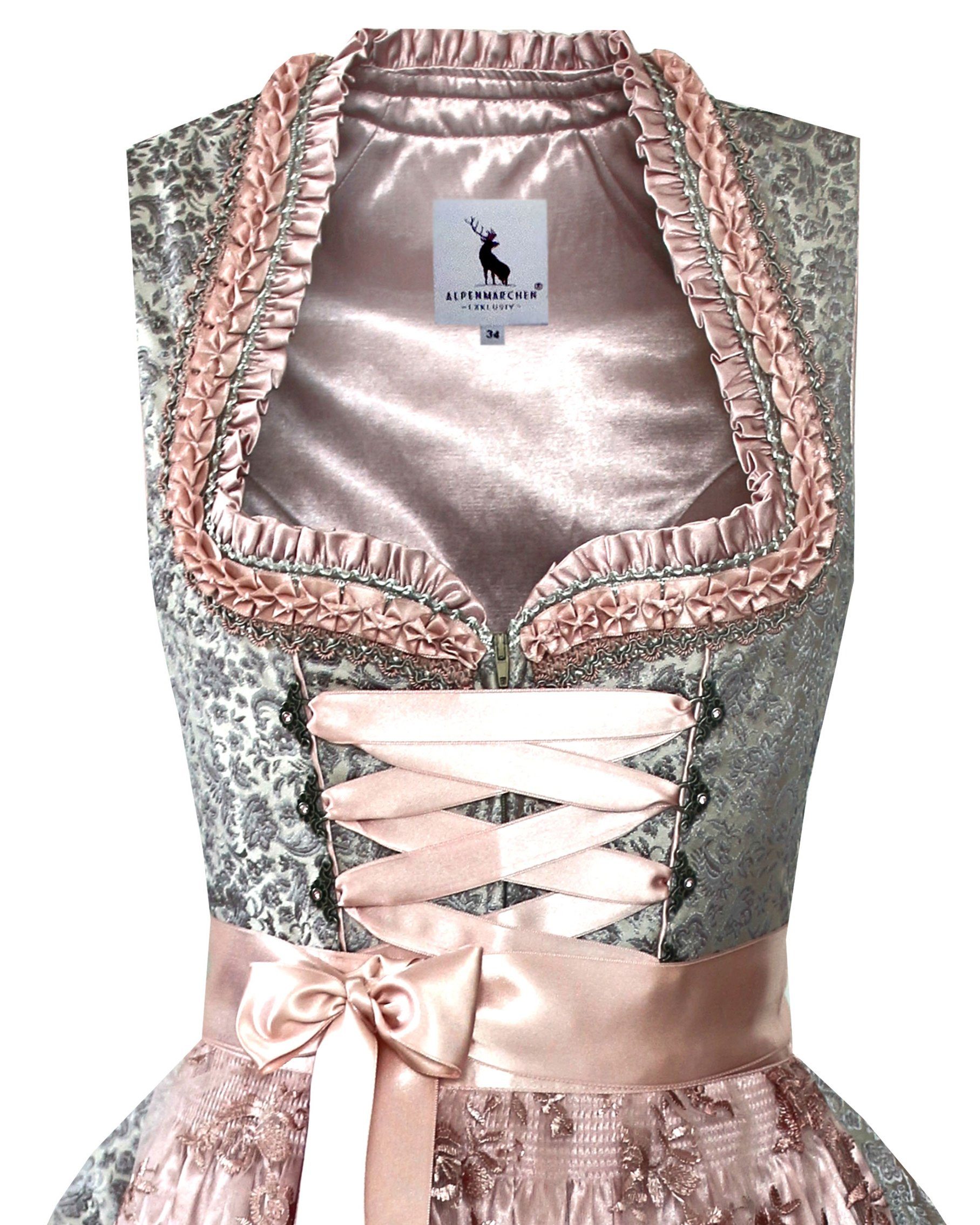 Alpenmärchen Dirndl Dirndl Melina in silber günstig online kaufen