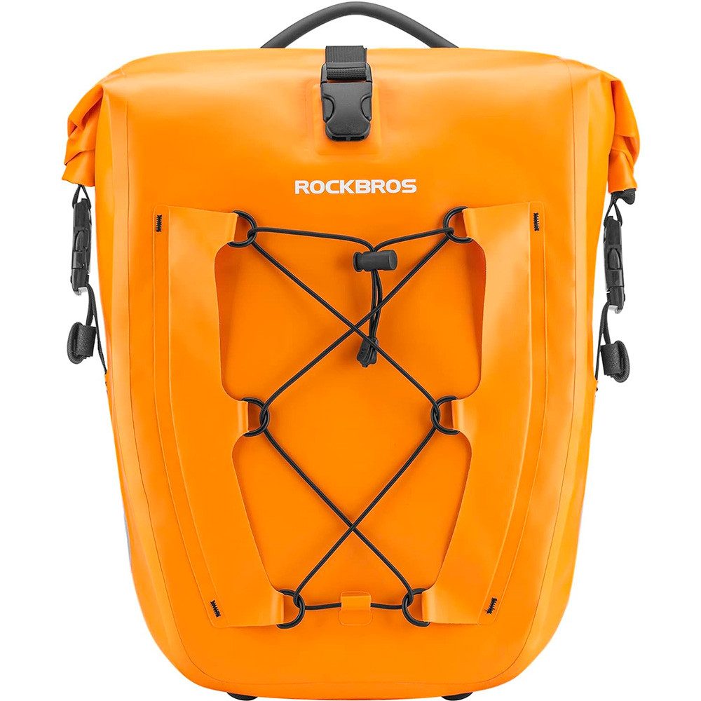 ROCKBROS Fahrradtasche Gepäckträgertasche Radtasche Packtasche (Spar-Set, 1-tlg., 25-32 l wasserdicht), wasserdicht, Rollverschluss, 25-32 l, Innentasche