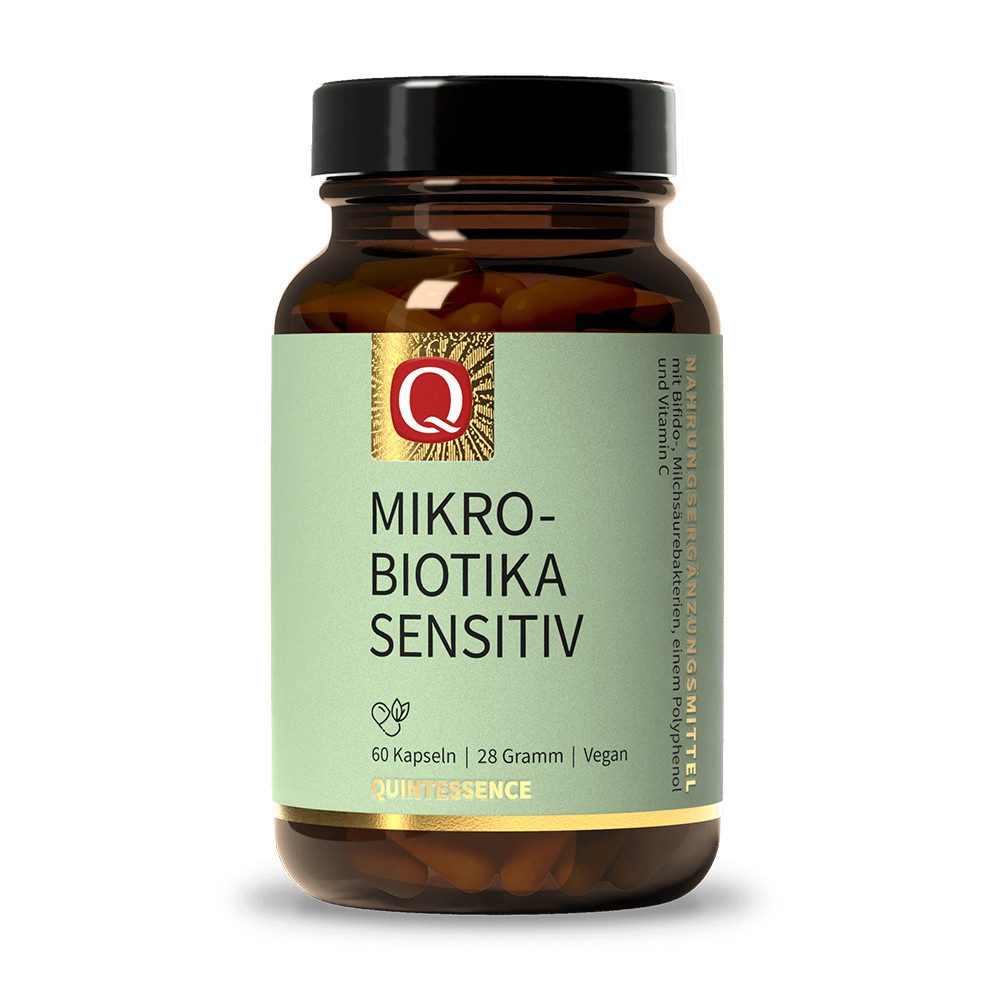 Quintessence Mikrobiotika Sensitiv - Mit Vitamin C für das Immunsystem (1) Kapseln, 60,00 St., 28 g