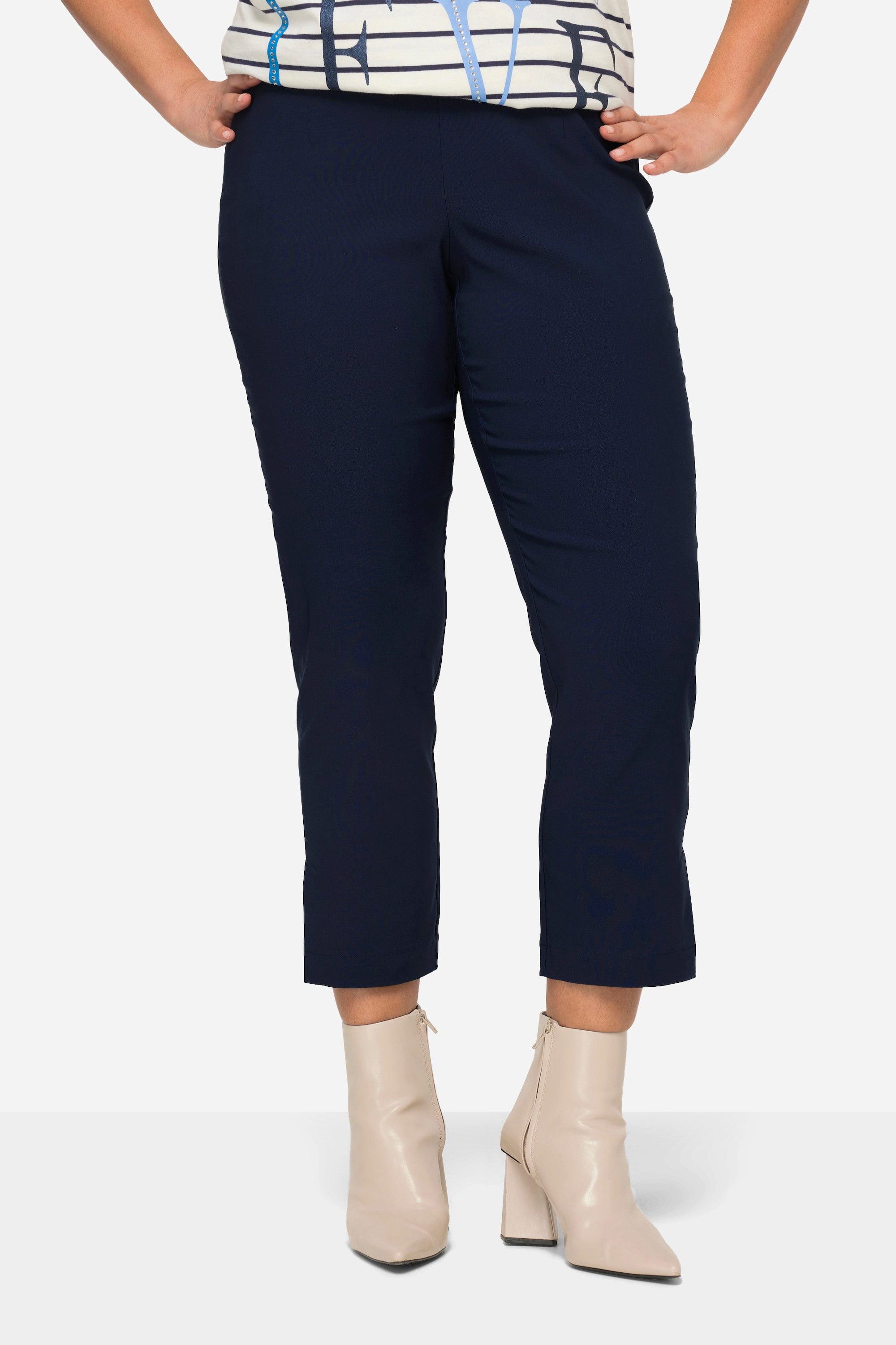 MIAMODA Stoffhose Bengalinhose Slim Fit Seitenstreifen günstig online kaufen