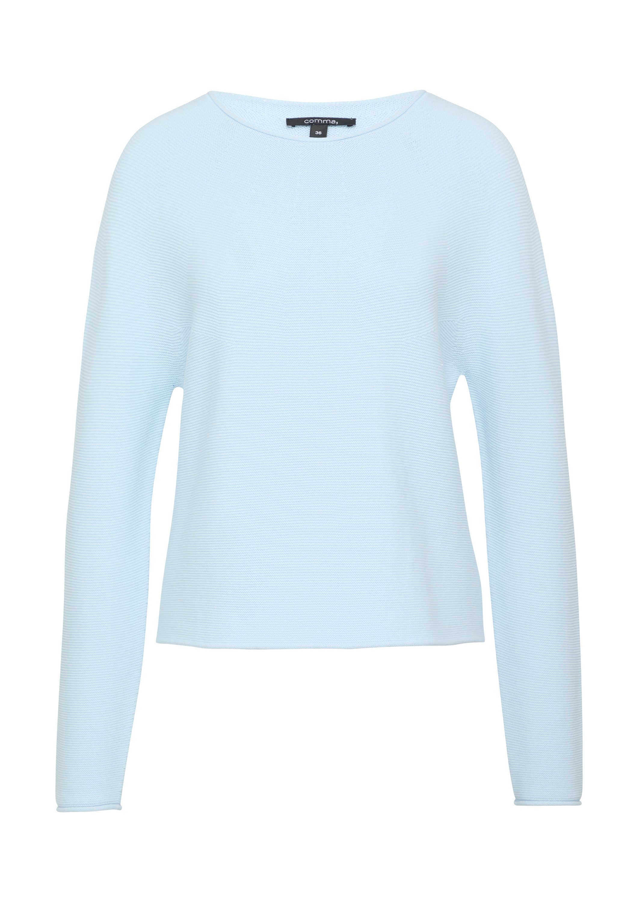 comma Longpullover Strickpullover Relaxed-Fit-Strickpullover mit dezenten günstig online kaufen