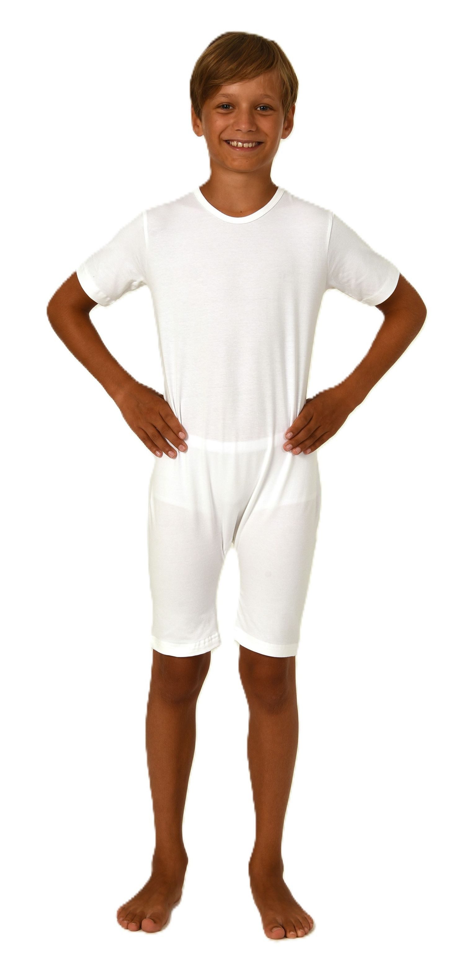 Pyjama Kinder Pflegebody kurzarm - UNISEX - mit Beinreissverschluss