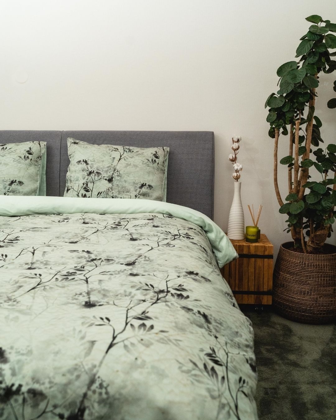 Kayori Bettwäsche Shima, Mako-Satin, 2 teilig, Hergestellt aus GOTS-zertifizierter Bio-Baumwolle