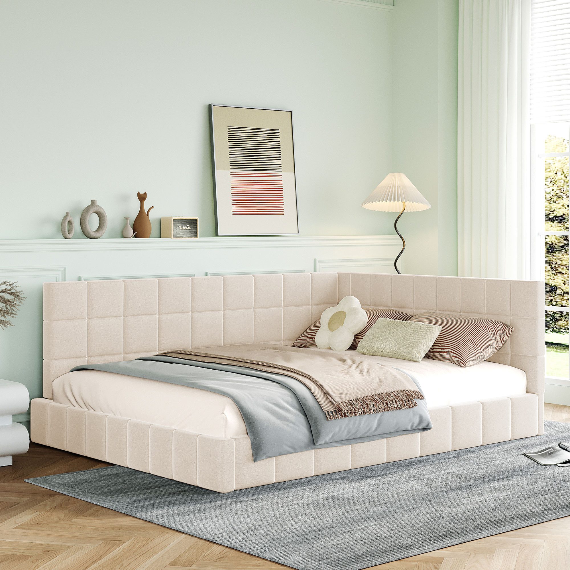 STILVORA Schlafsofa Polsterbett 140×200cm Daybett Jugendbett günstig online kaufen