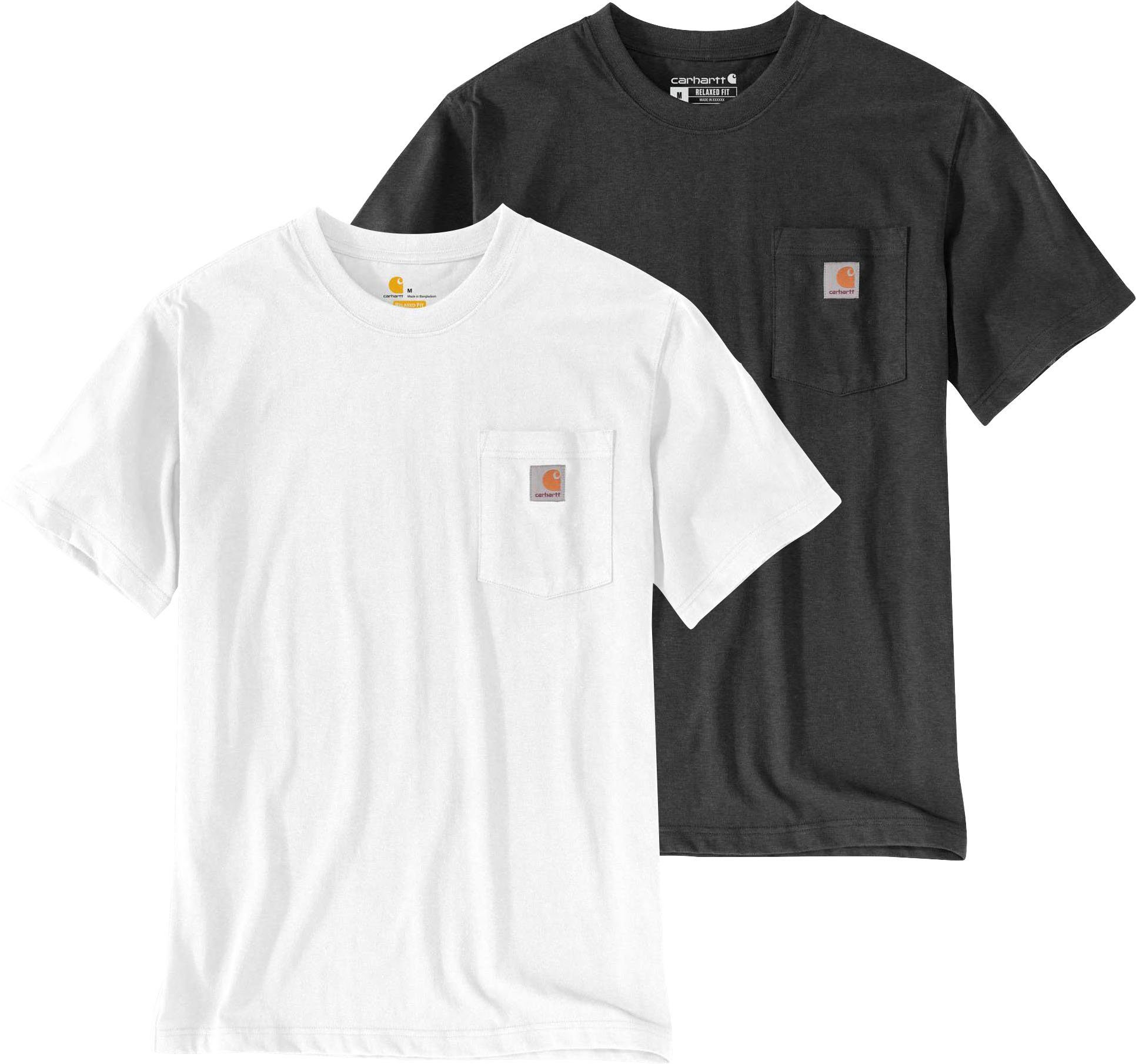 Carhartt T-Shirt (2-tlg., 2er Set) weiß und anthrazit