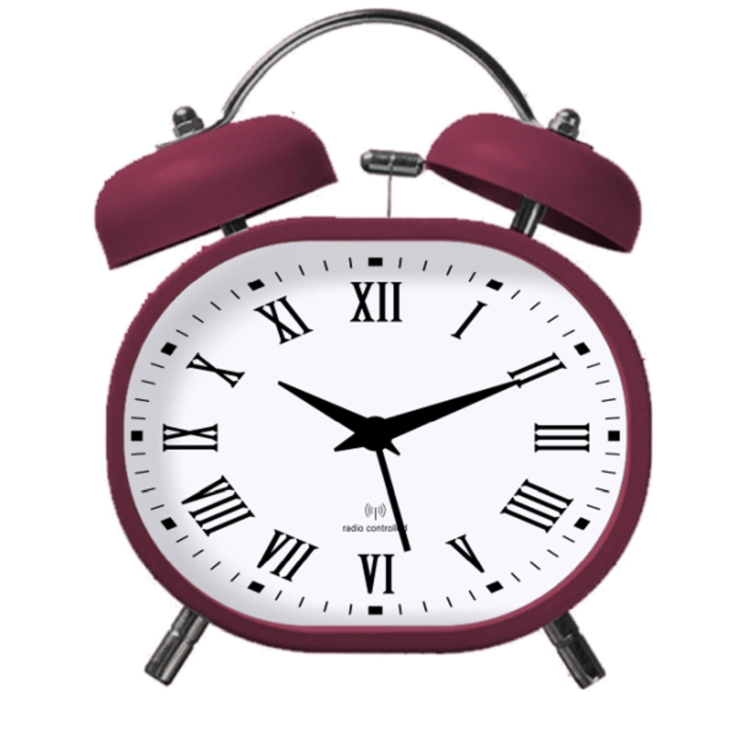 Miraval Quarzwecker Analoger Wecker Beerry mit Licht Beleuchtung, Snooze & robustes Metallgehäuse