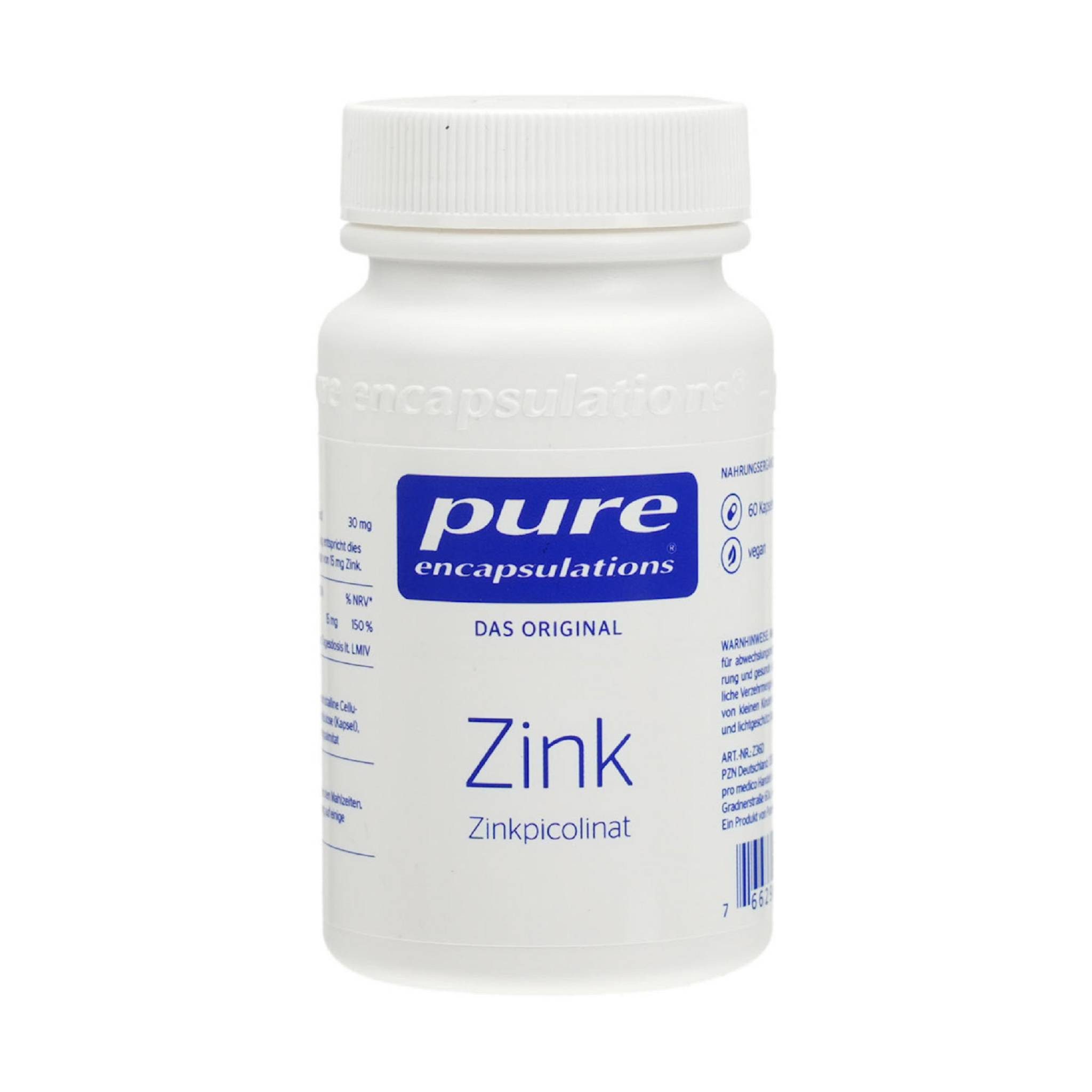 Pure PURE ENCAPSULATIONS Zink Zinkpicolinat Kapseln Kapsel