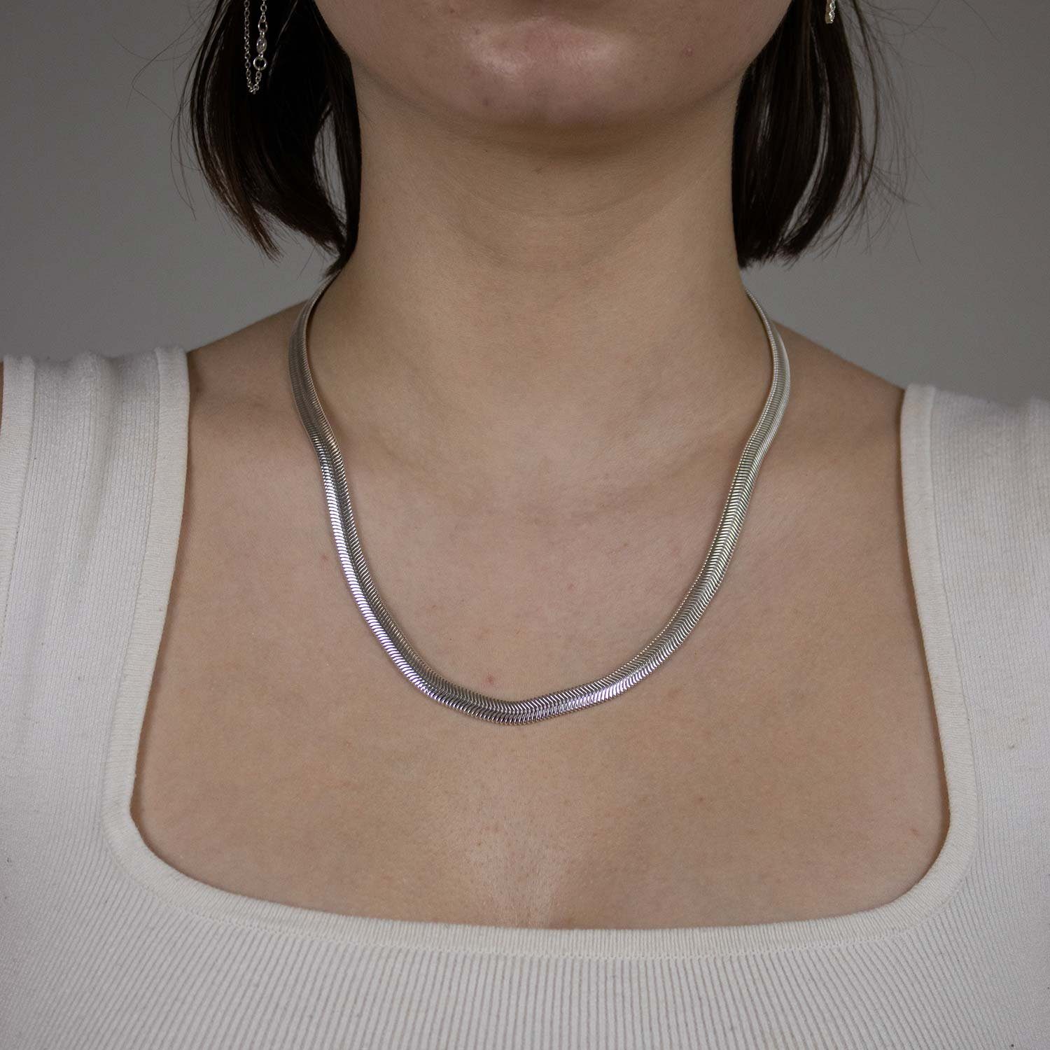HOPLO Schlangenkette Silberkette Schlangenkette Länge 45cm günstig online kaufen