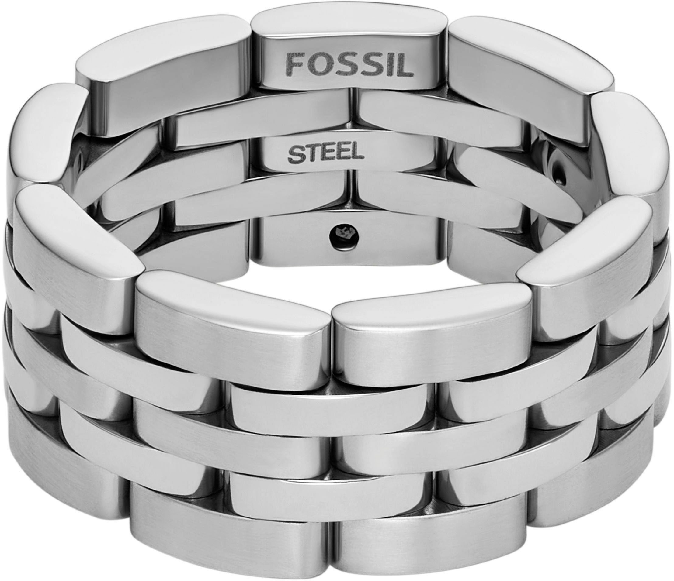 Fossil Fingerring Schmuck Geschenk Edelstahl Ring Arden