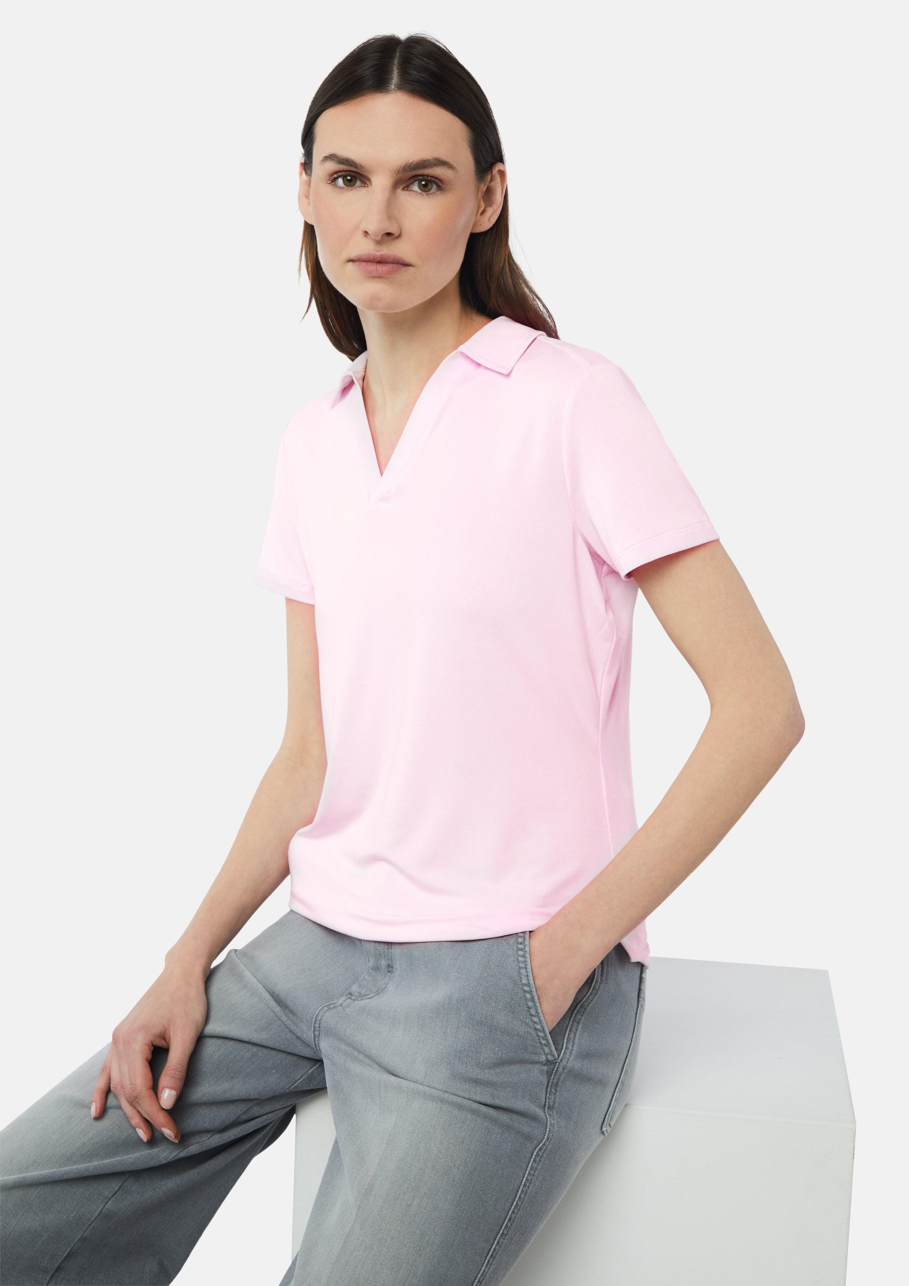 comma casual identity Kurzarmshirt Jersey-Poloshirt aus günstig online kaufen