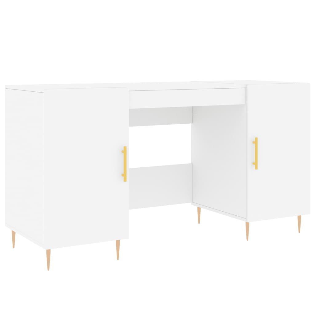 Holzwerkstoff furnicato cm 140x50x75 Schreibtisch Weiß