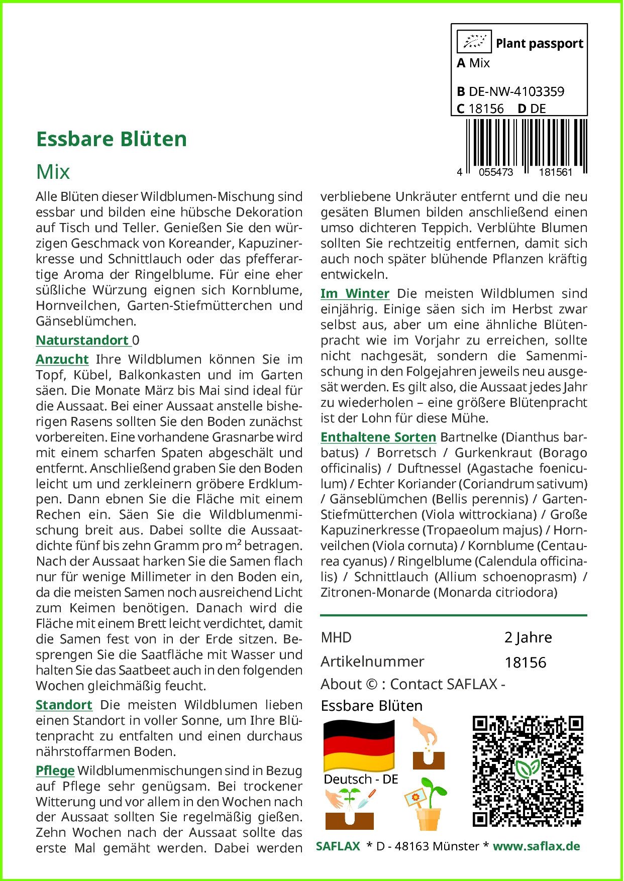 SAFLAX Blumensamen SAFLAX - Samen - günstig online kaufen