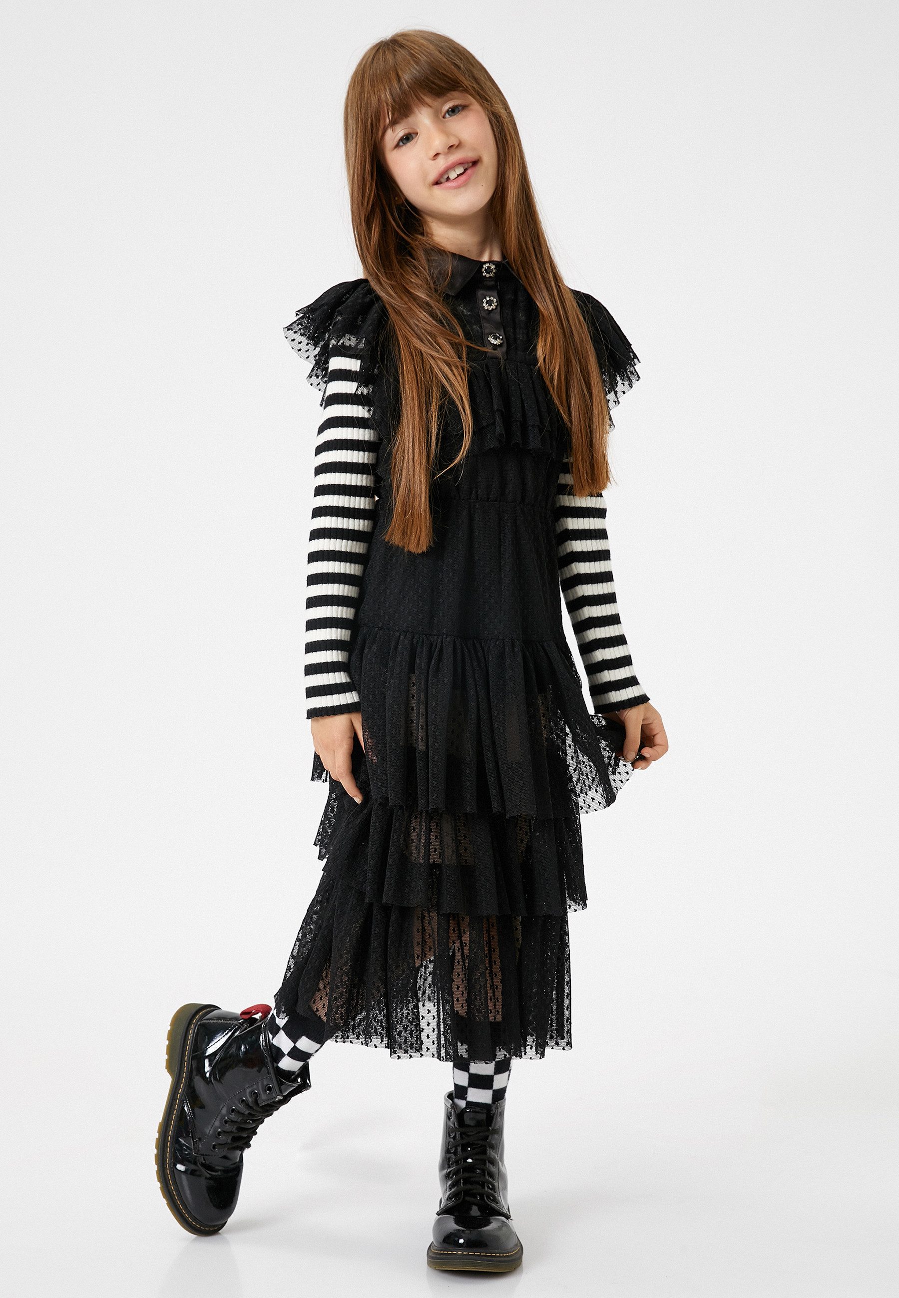 Midikleid Midi Länge Geschichtet