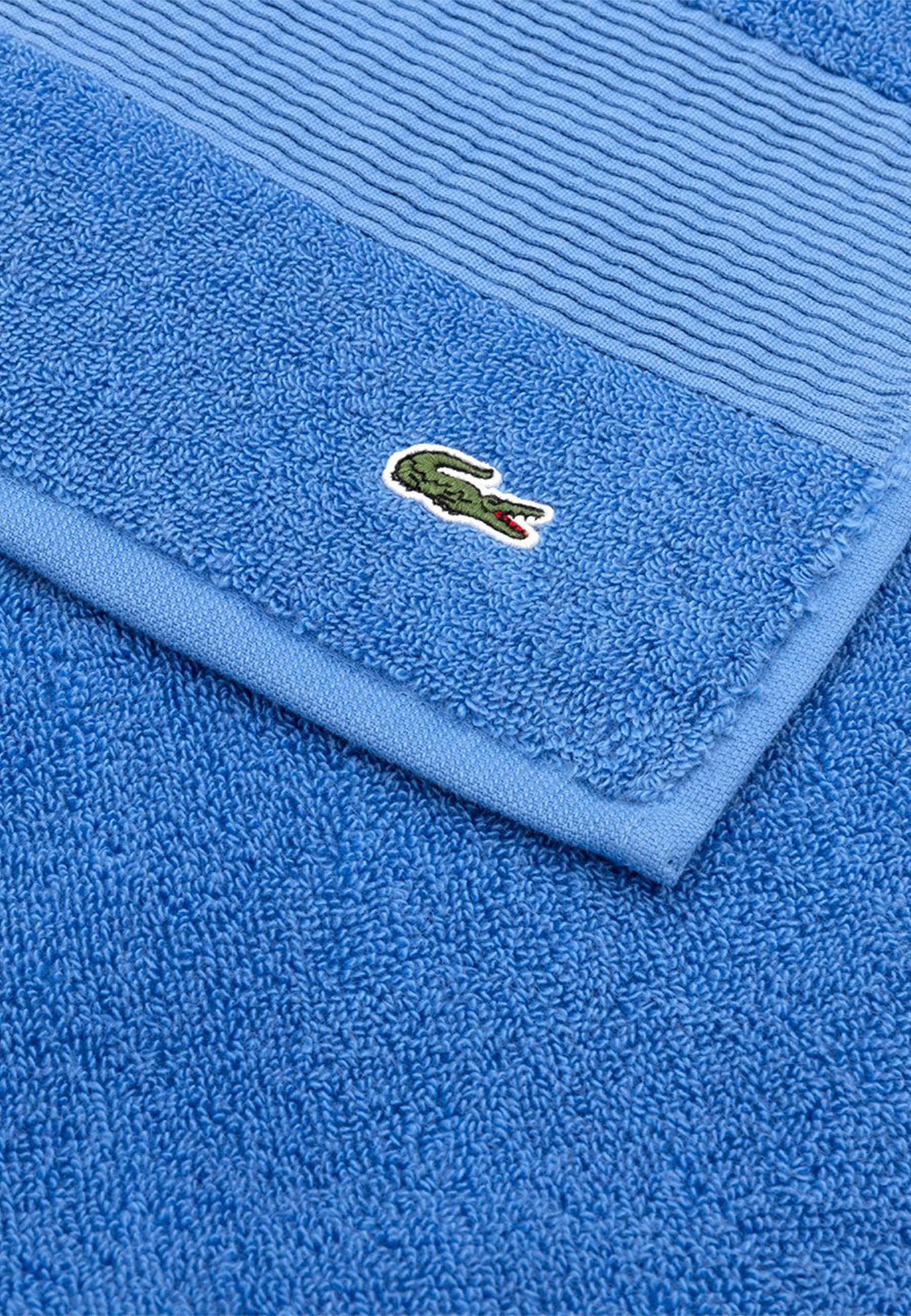 Lacoste Duschtuch LLECROCO, Frottier (1-St), mit Label-Applikationen