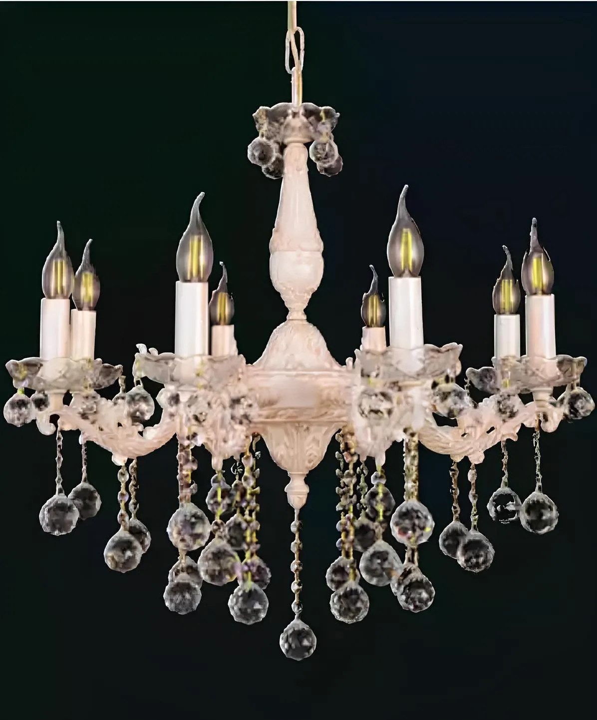 JVmoebel Люстры Beige Deckenleuchter Люстры Deckenlampe Kristall Lampe, Leuchtmittel wechselbar, Made in Europa
