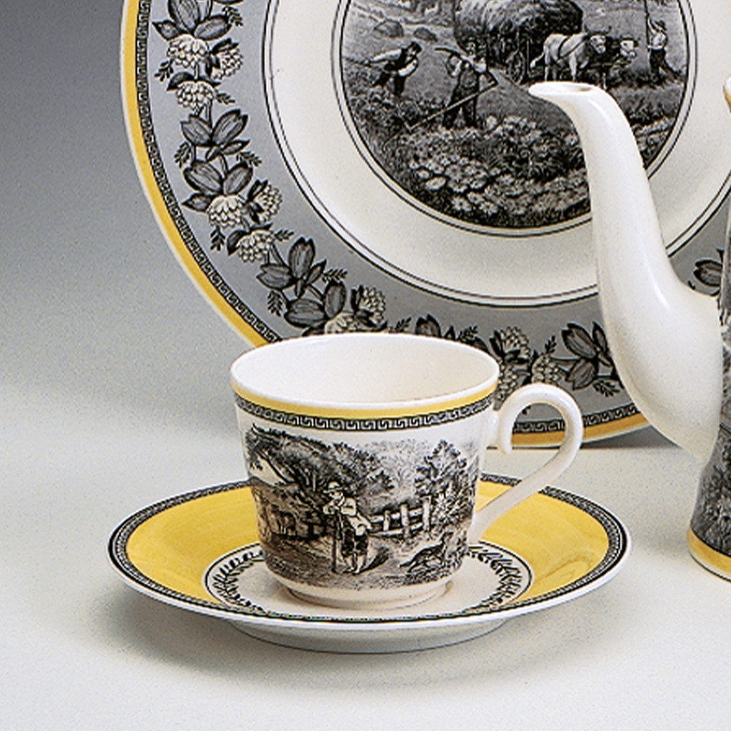 Villeroy & Boch Untertasse Audun Ferme Kaffee-/Tee-Untertasse, (1 St), Premium Porcelain, mikrow.- & spülm.sicher, Made in Germany