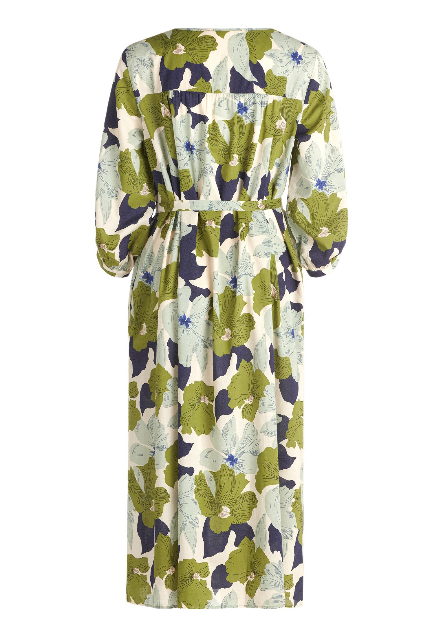 Cartoon Sommerkleid Damen mit Bindegürtel