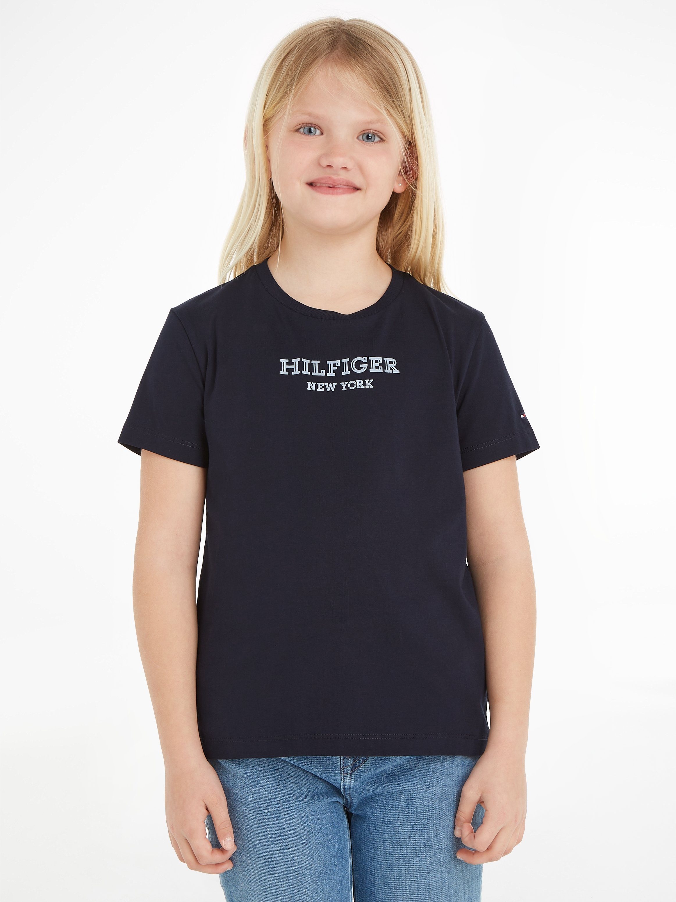 Tommy Hilfiger T-Shirt MONOTYPE FOIL PRINT TEE S/S mit Folienprint