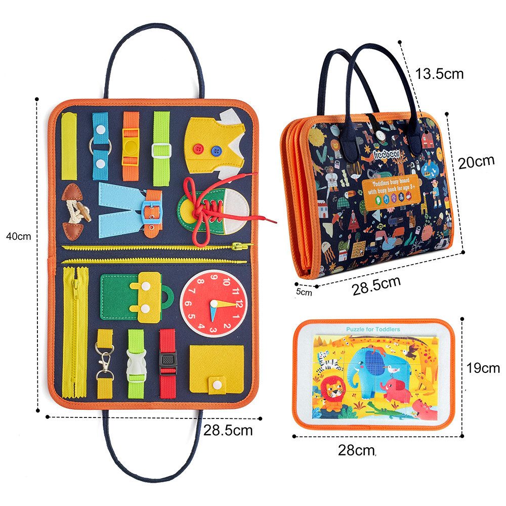 CLTYQ Lernspielzeug Montessori Aktivitätsboard für Kleinkinder günstig online kaufen