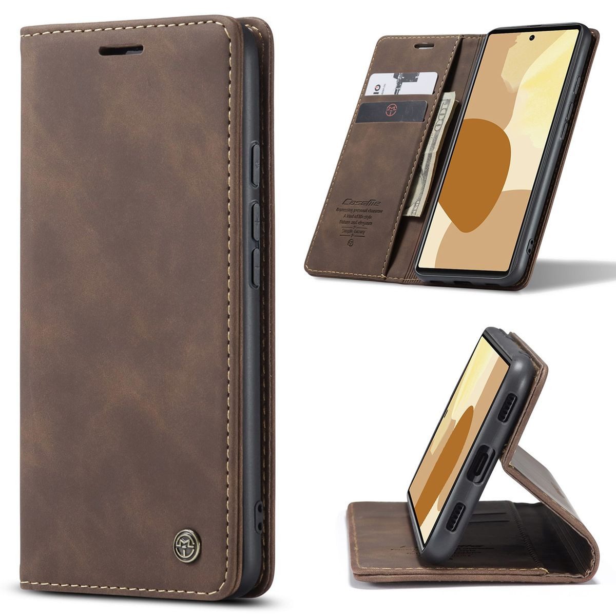 König Design Handyhülle Google Pixel 6, Schutzhülle Schutztasche Case Cover Etuis Wallet Klapptasche Bookstyle