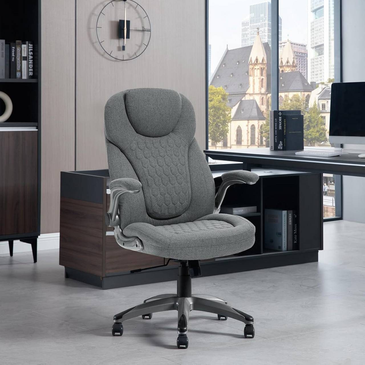 Woltu Bürostuhl (1 St), ergonomisch, Chefsessel mit Kopfstütze Armlehnen, S günstig online kaufen