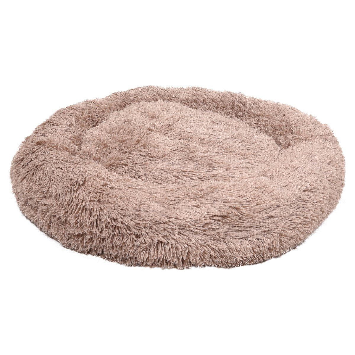 Flamingo Tierbett Hundebett Krems rund hellbraun günstig online kaufen