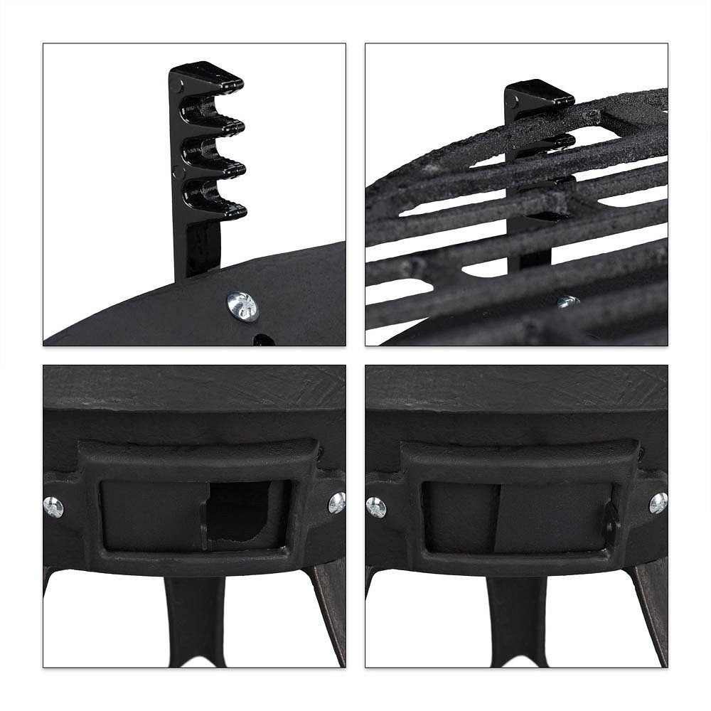 Thumbnail - relaxdays Holzkohlegrill relaxdays 10026547 Holzkohlegrill Grillfass Gusseisen