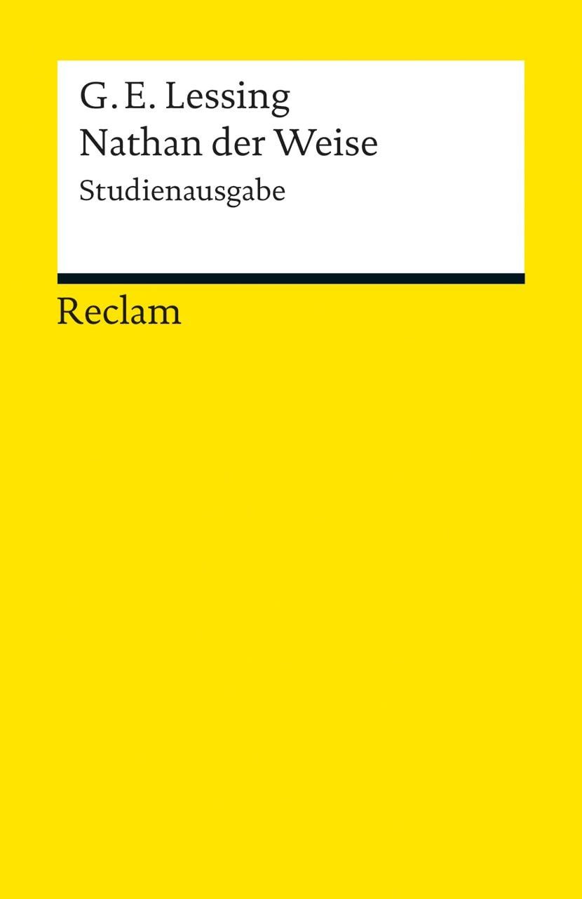 Schulbuch Nathan der Weise Studienausgabe Gotthold Ephraim Lessing