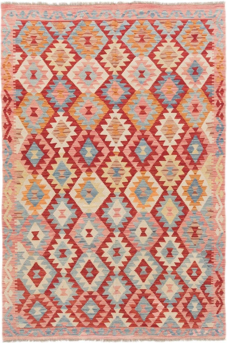 Orientteppich Kelim Afghan 153x232 Handgewebter Orientteppich, Nain Trading, rechteckig, Höhe: 3 mm