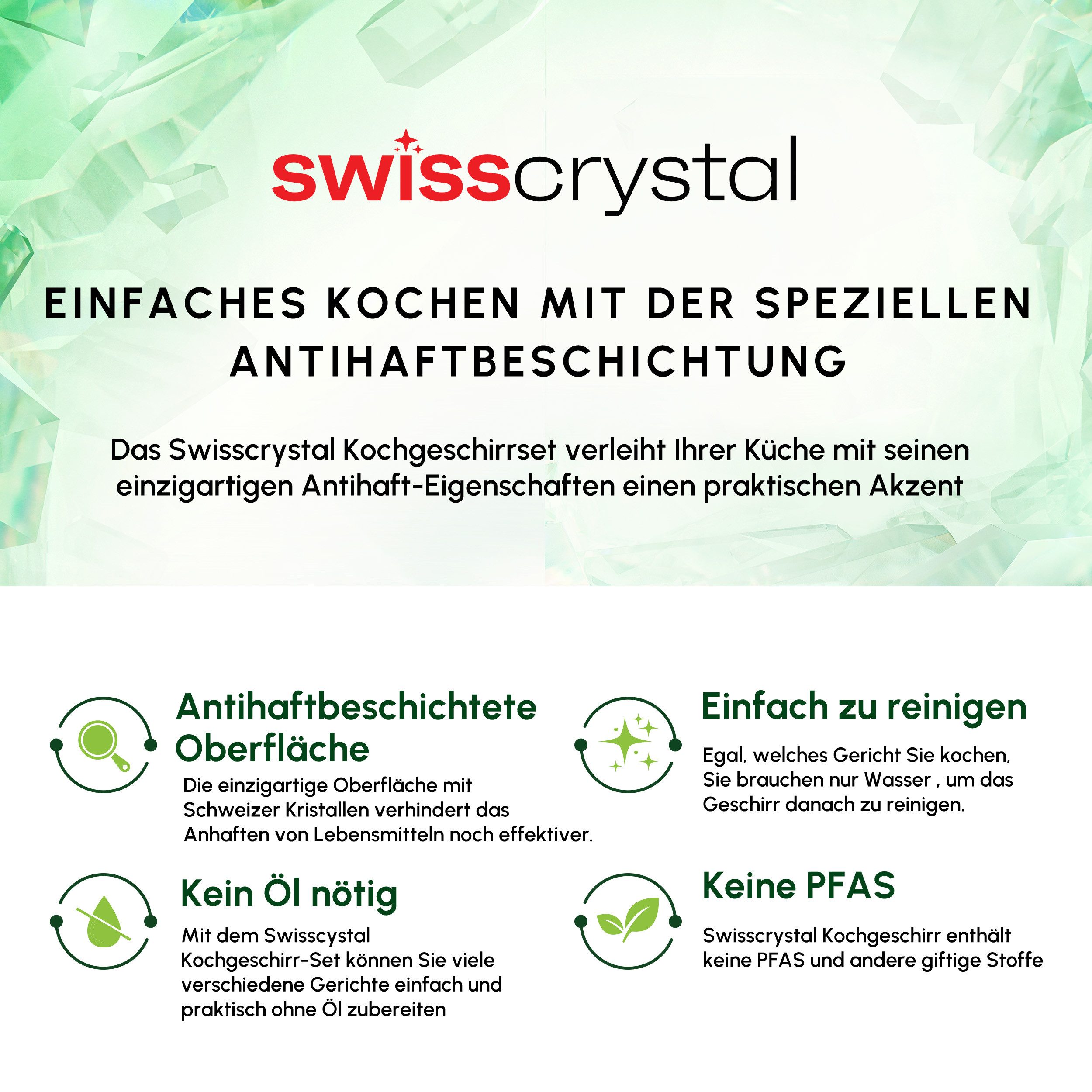 Karaca Kasserolle Karaca Swiss Crystal Almond Cream Handle Flache Kasserolle 26 cm