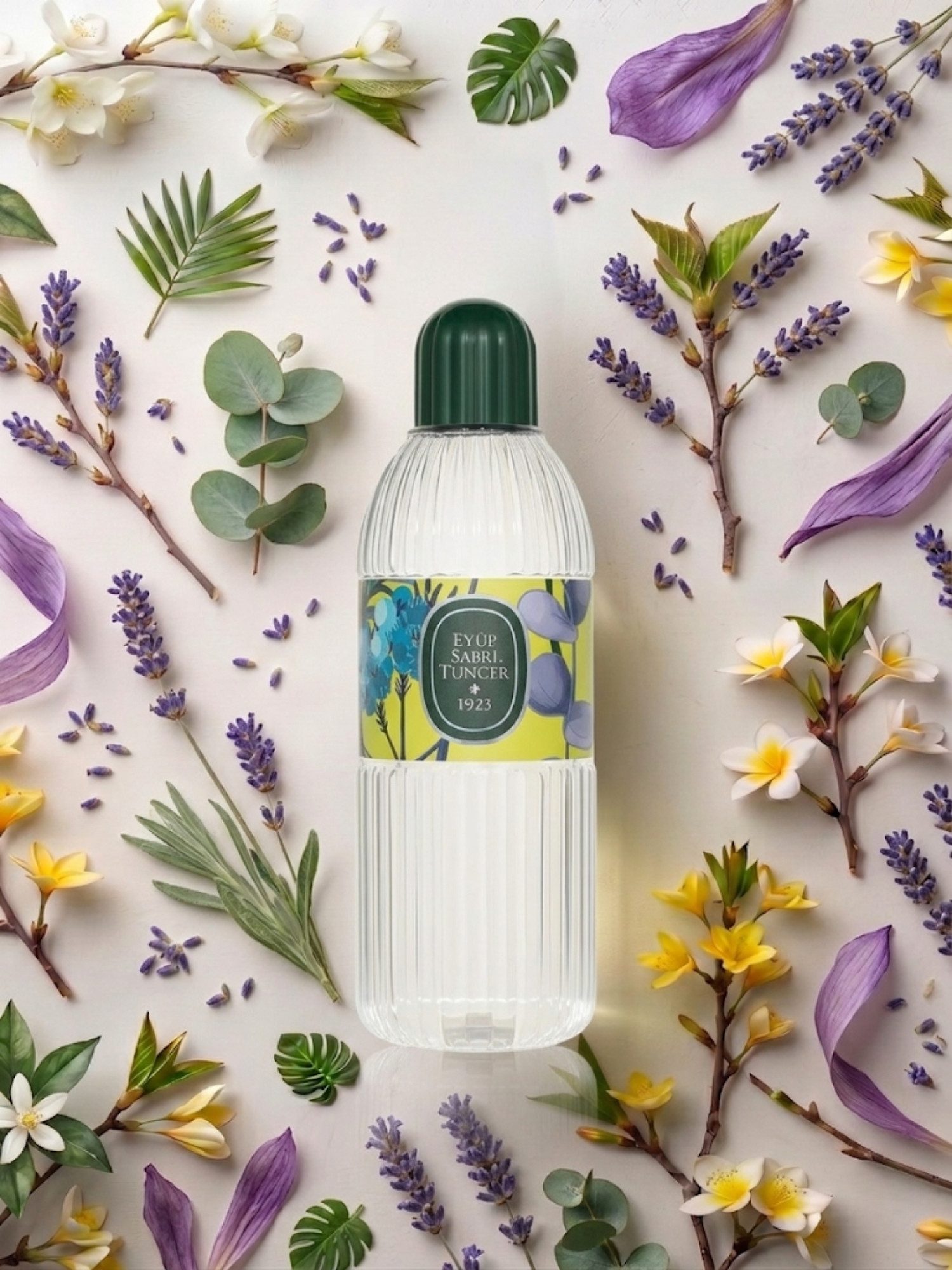 EYÜP SABRI TUNCER Eau de Cologne EST Lavendel Kölnisch Wasser 150ml & 400ml – Erfrischendes Spray, Beruhigender Lavendelduft & erfrischendes Kölnisch Wasser