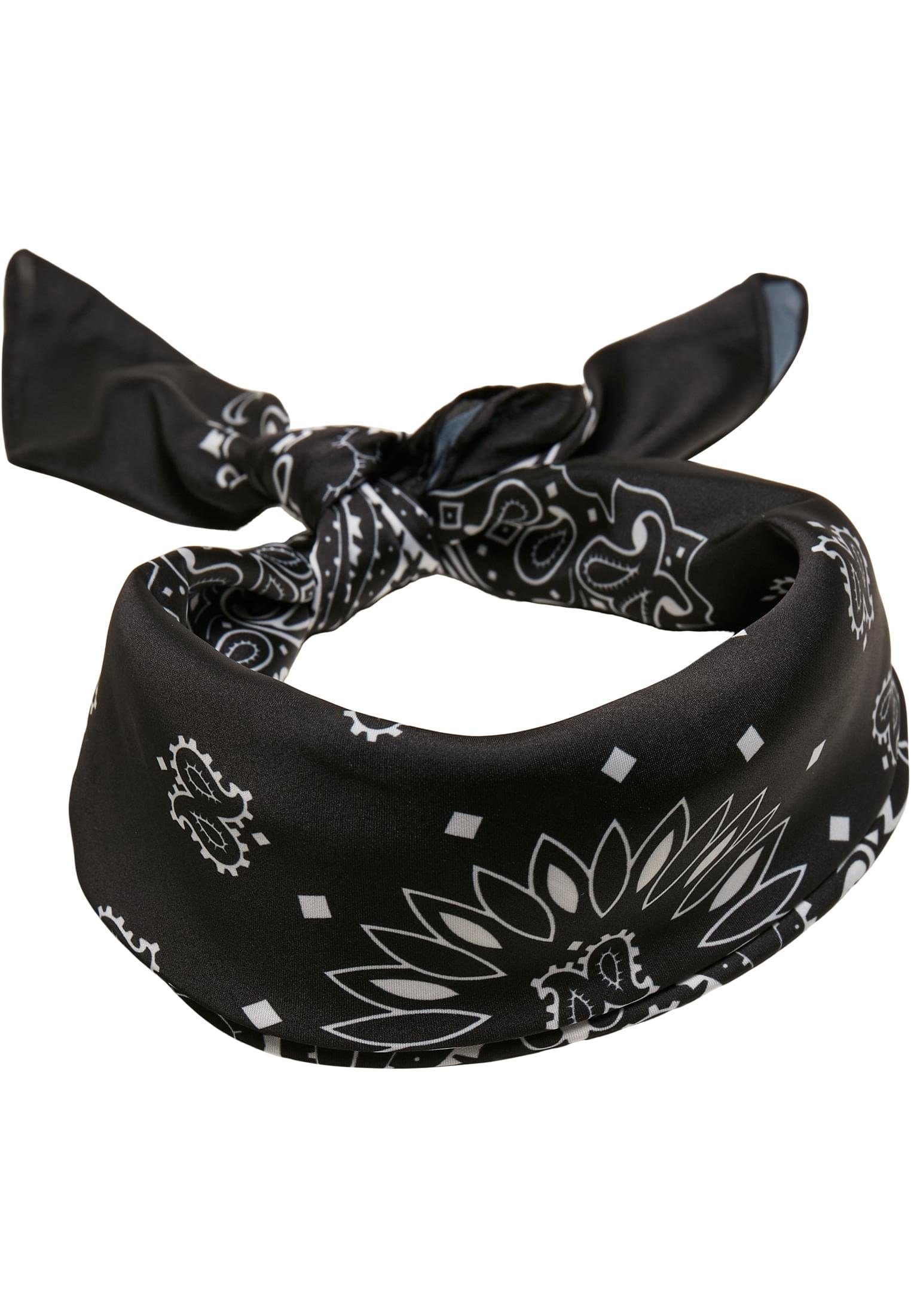 URBAN CLASSICS Loop (1-St) Unisex Bandana 2-Pack, black/lilac Satin