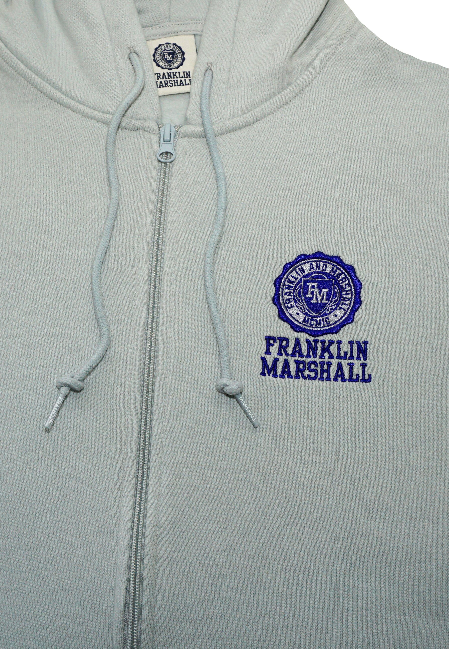 Franklin & Marshall Kapuzensweatjacke Jacke Cotton Full Zipper Hoodie mit Logo-Print (1-tlg)