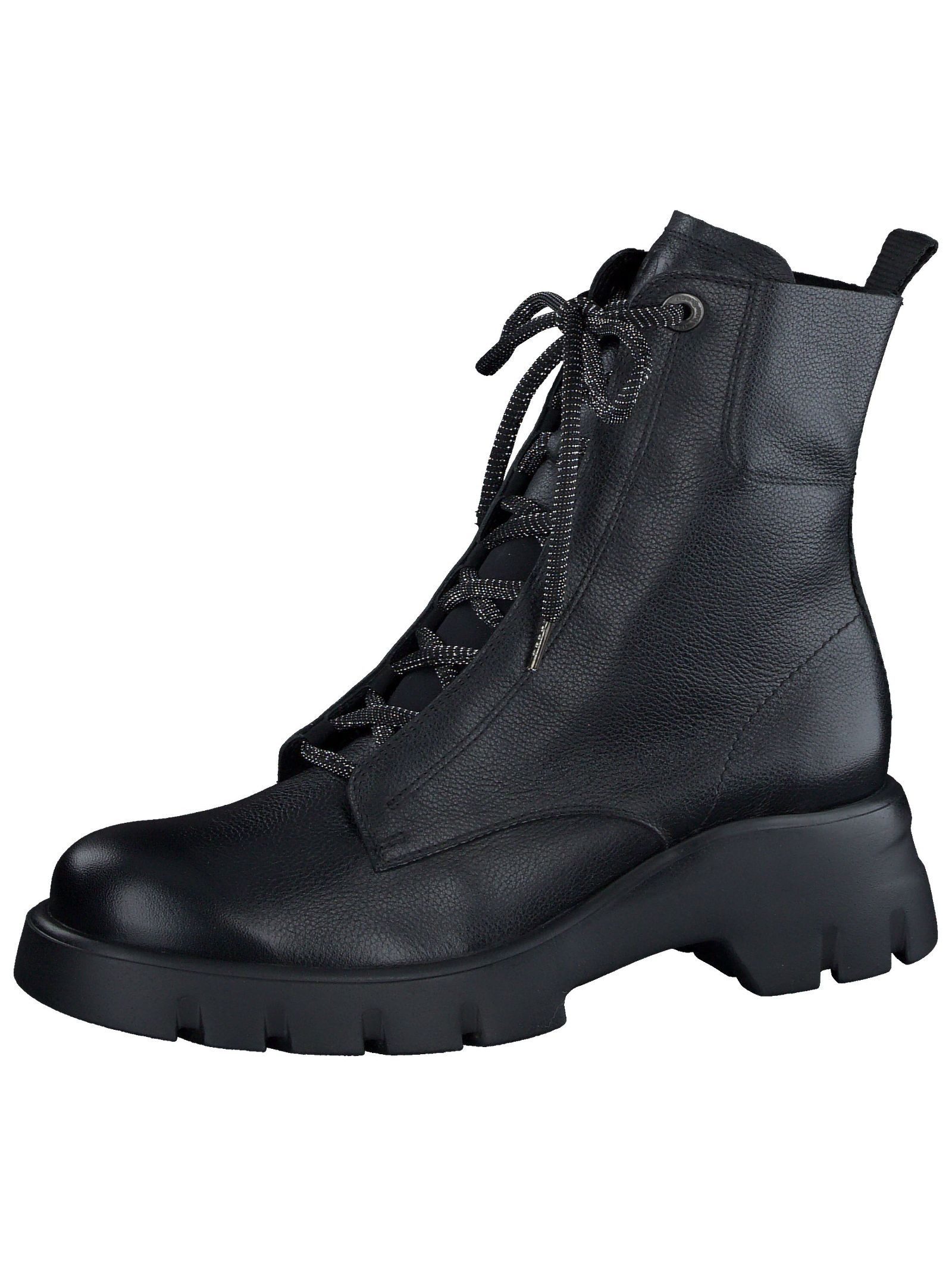 Paul Green Stiefelette Glattleder Schnürstiefelette
