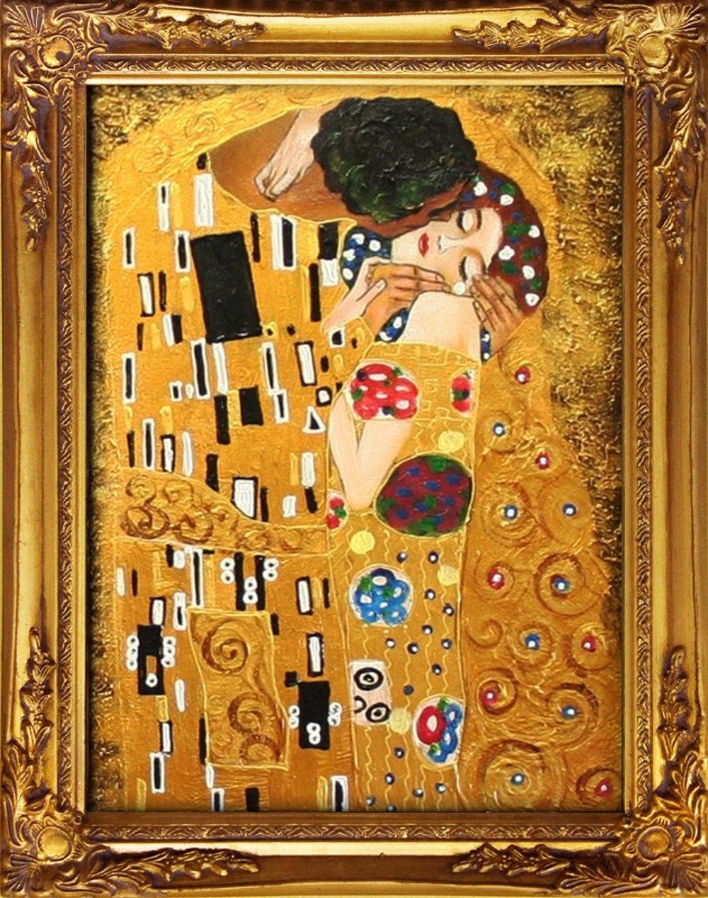 Gustav Gemälde »G02489«, Klimt handgearbeitet Bild Unikat, ein JVmoebel jedes